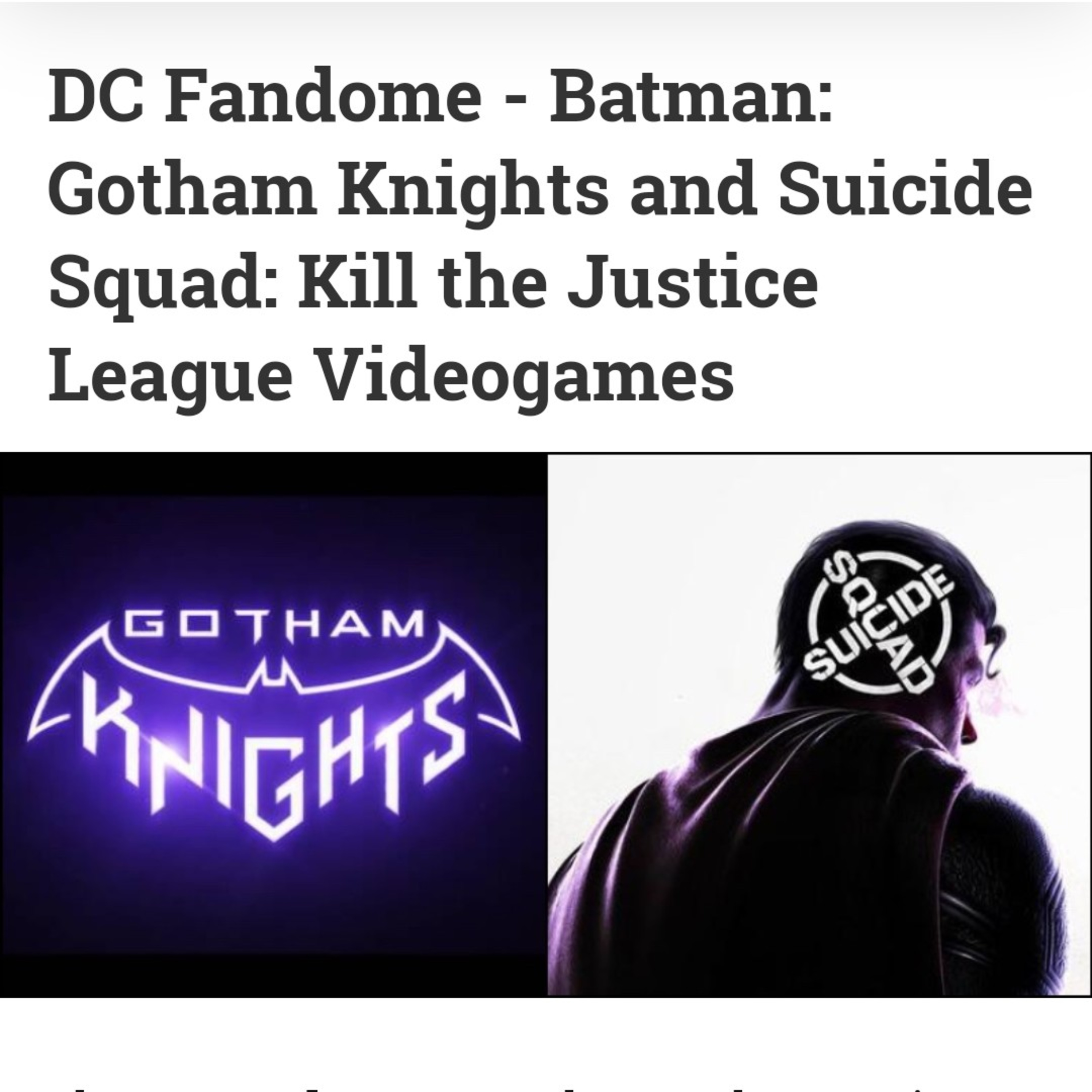 WB Montreal and Rocksteady's New Games episode artwork