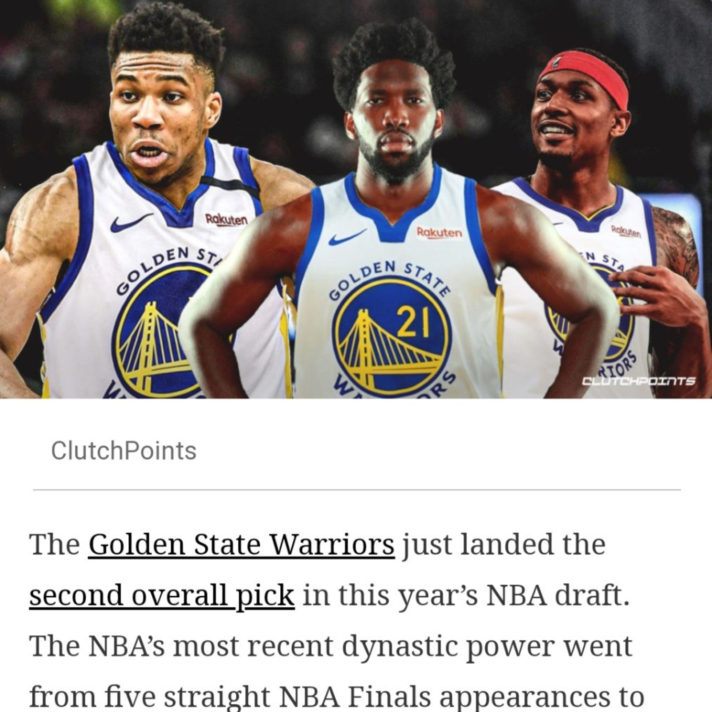 Golden State Warrior Trade Rumors Part One episode artwork