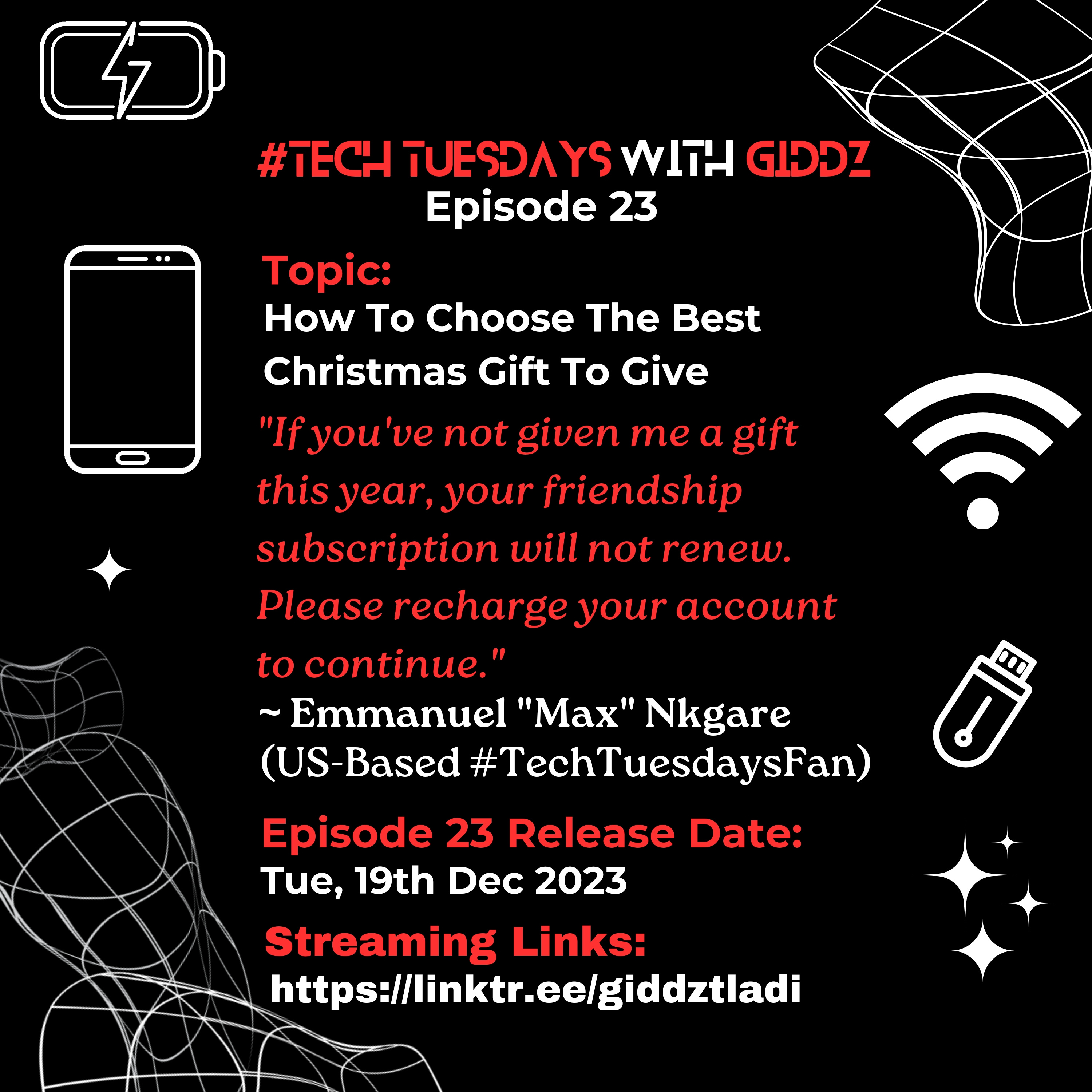 #TechTuesdays with Giddz