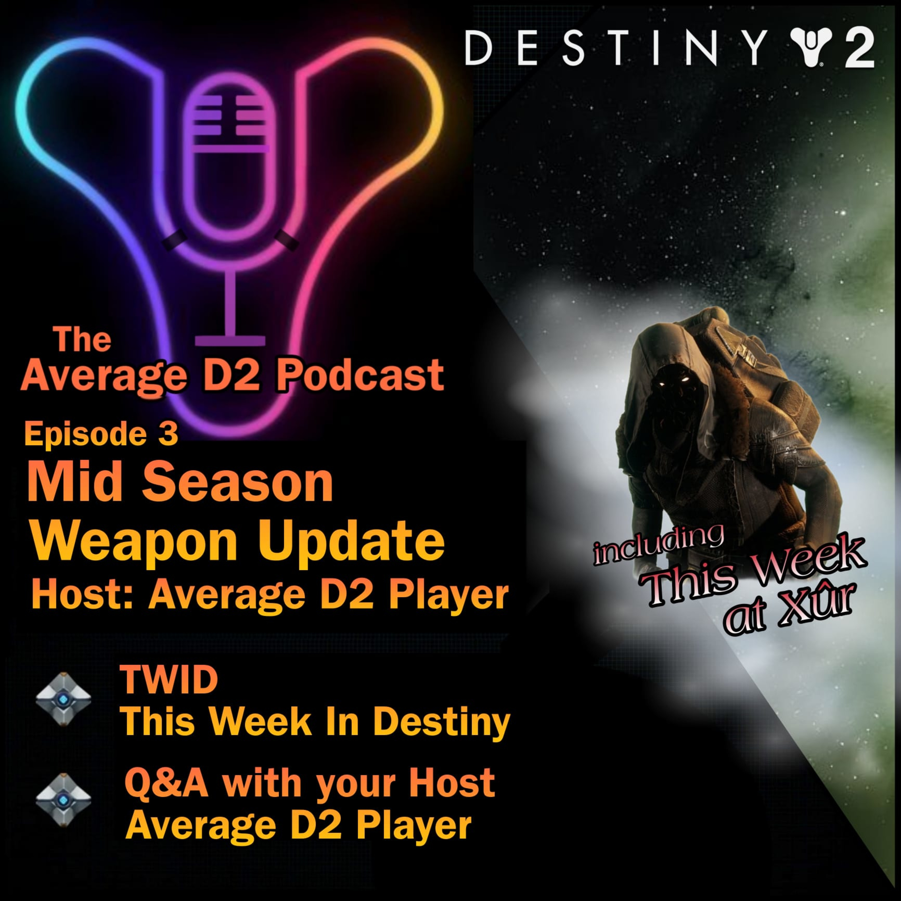 The Average D2 Podcast - Episode 3: Mid Season Weapon Update!