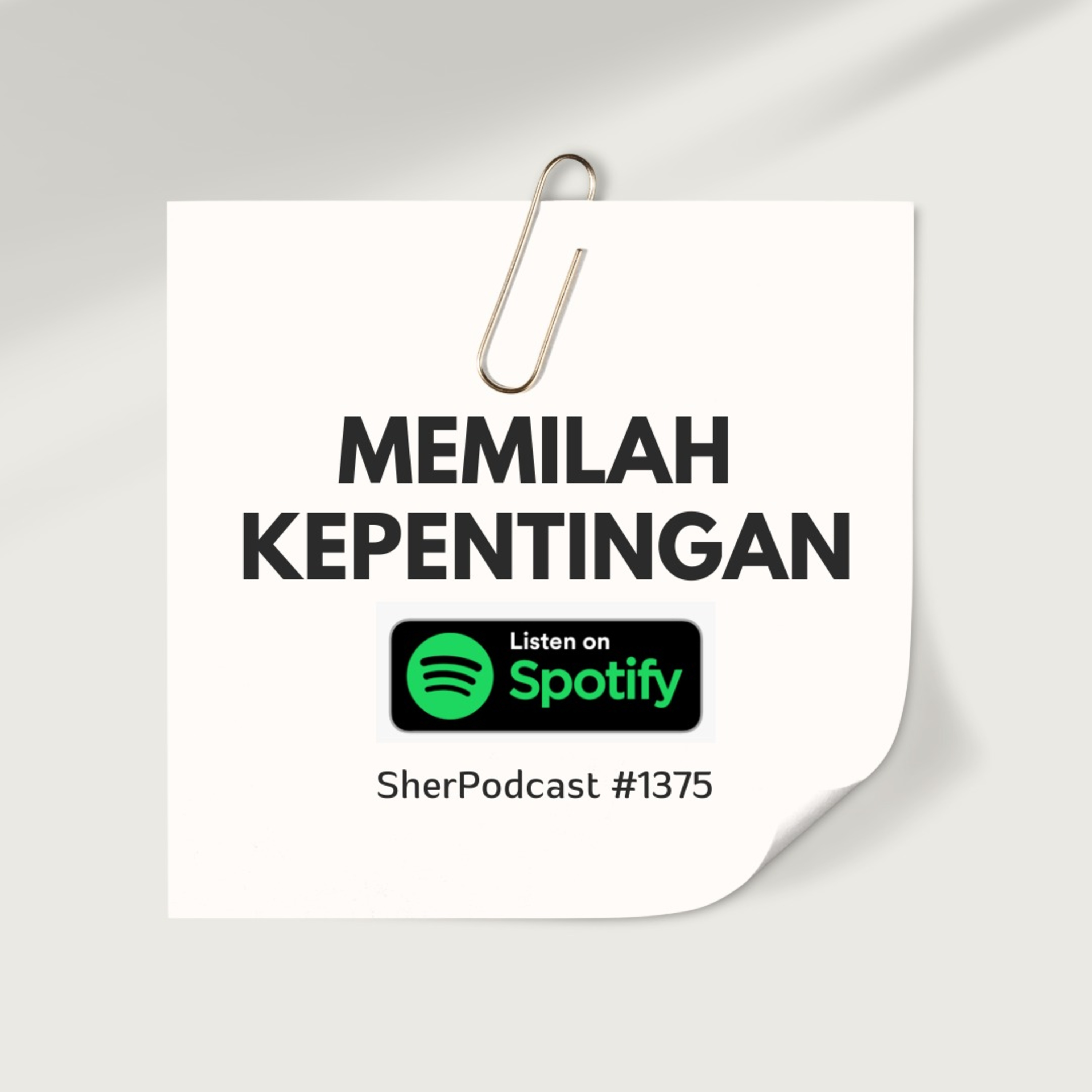 Memilah Kepentingan episode artwork