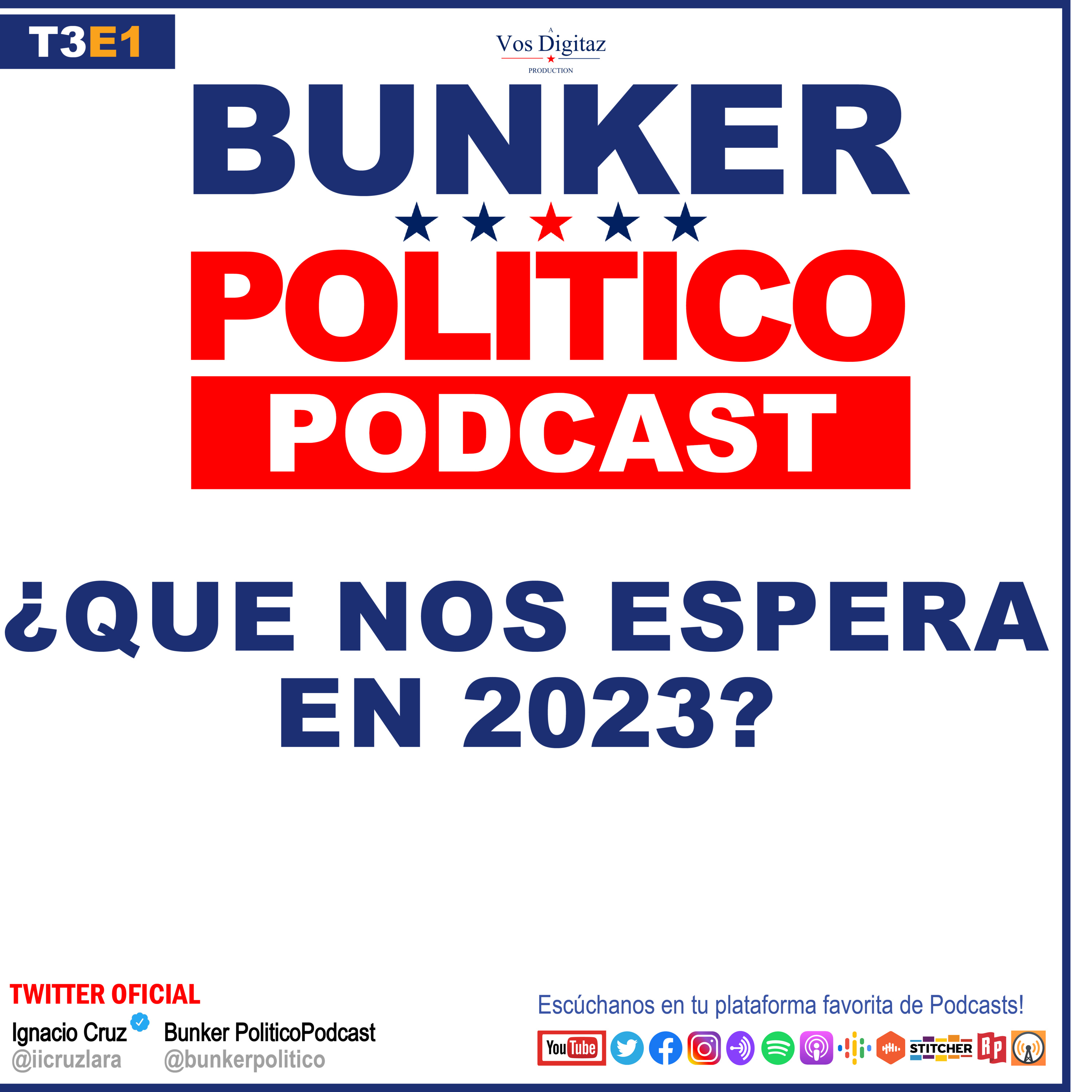 TEMAS IMPORTANTES 2023 | Arrancamos con Temporada 3 de Bunker Politico! episode artwork