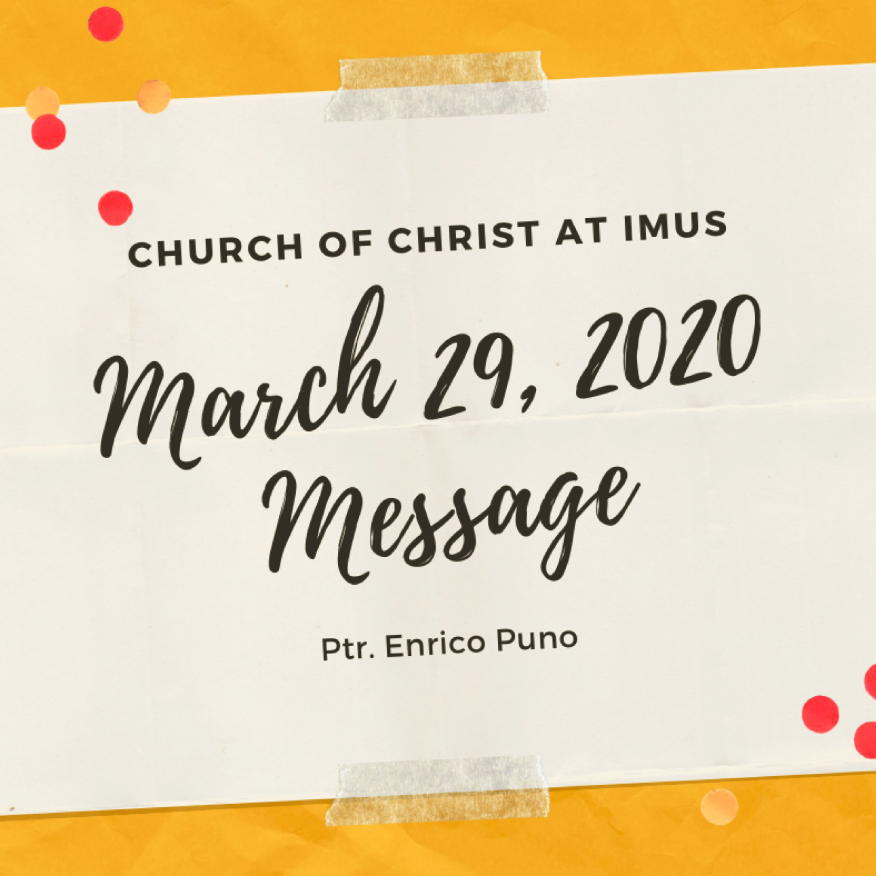 Church of Christ at Imus Sunday Messages