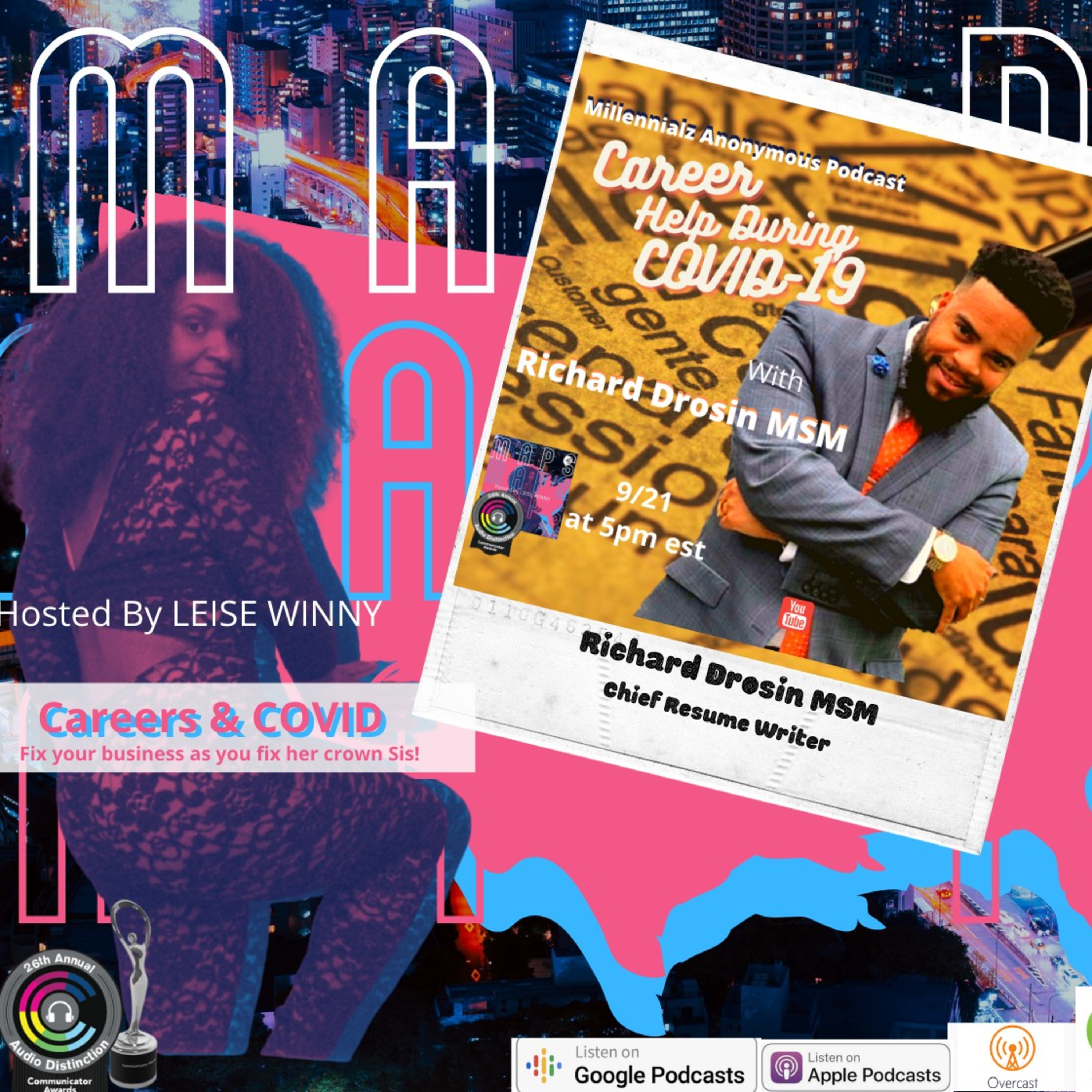 Help me with career info during covid episode artwork