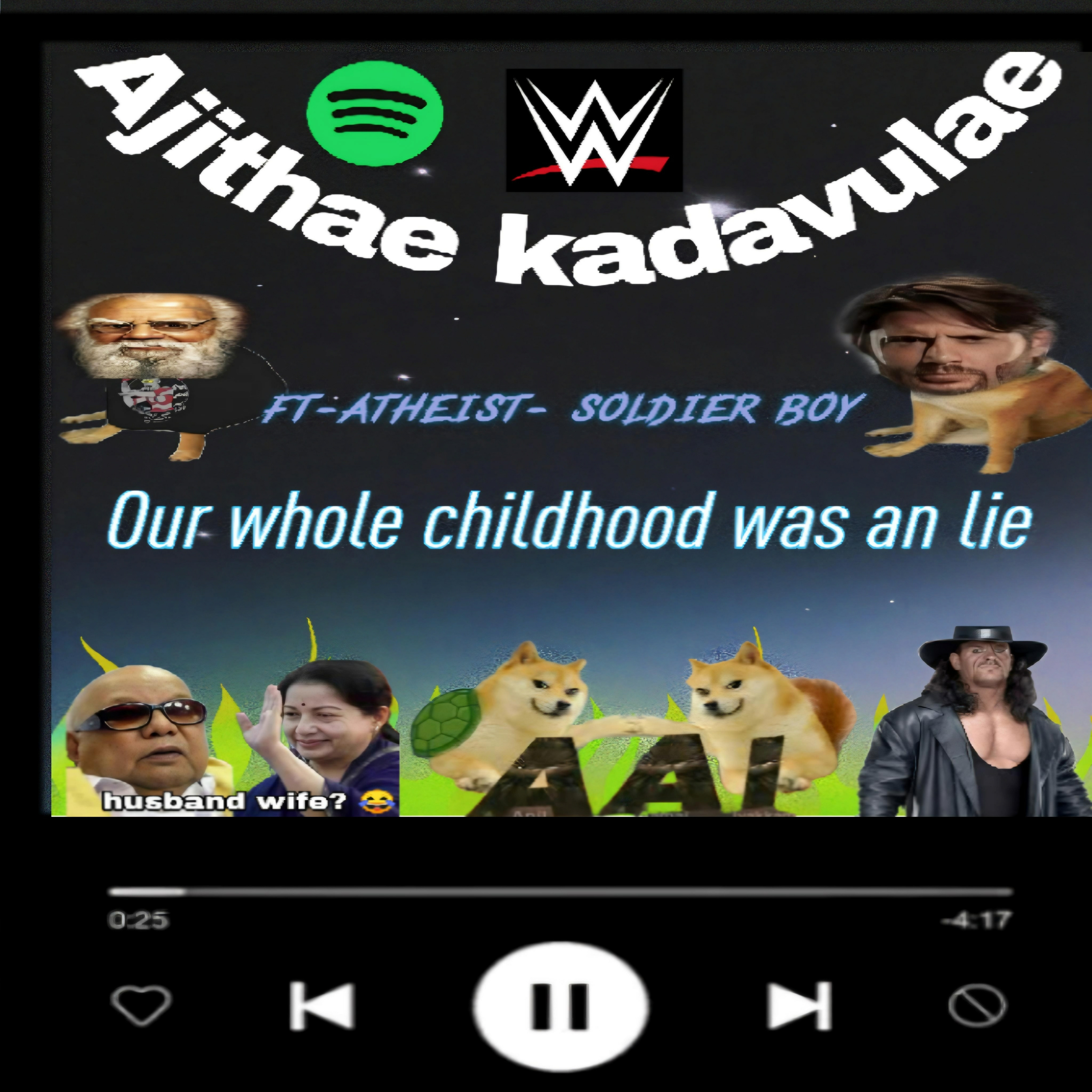 The childhood was a whole lie -atheist-soilder boy