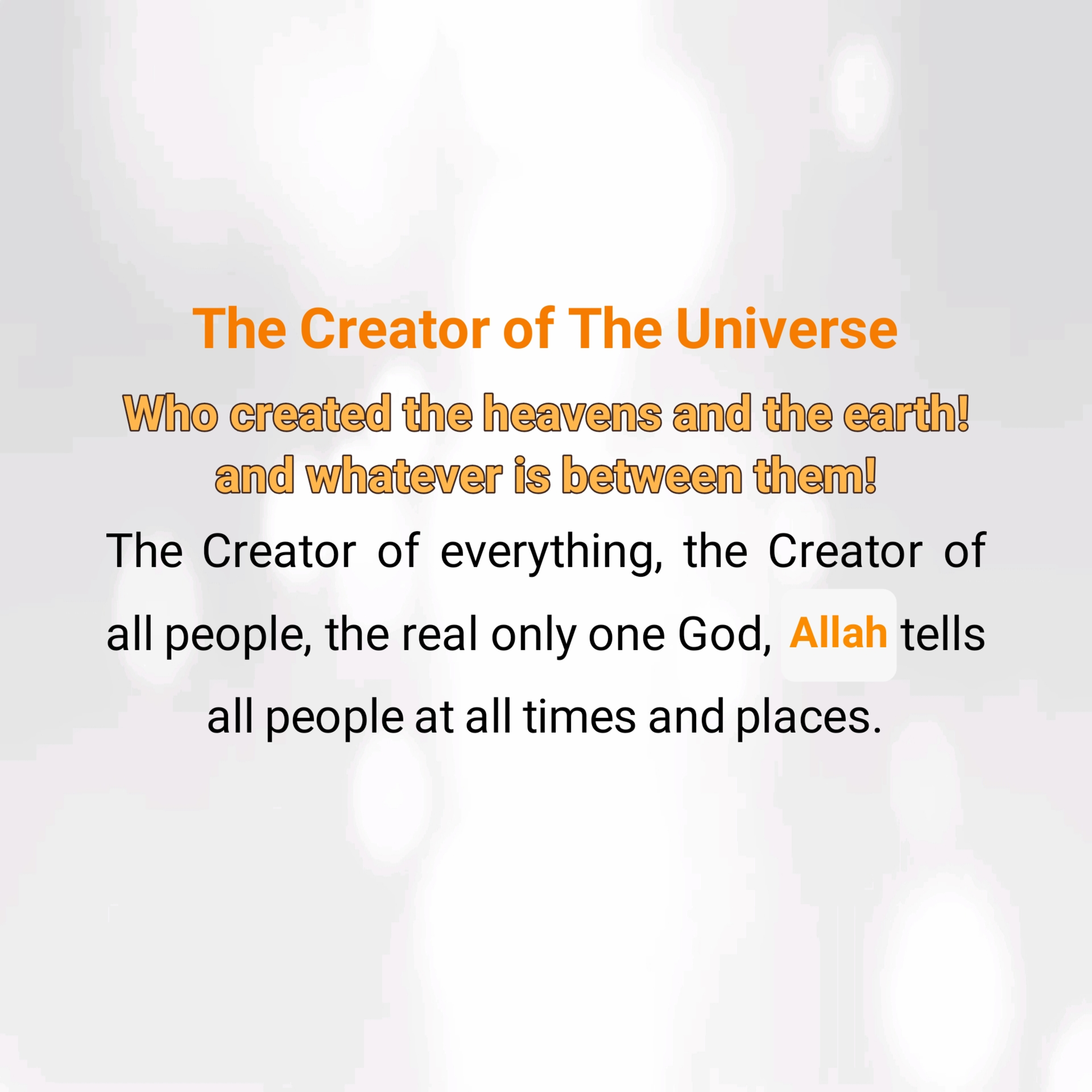 who created the heavens and the earth and whatever is between them! episode artwork