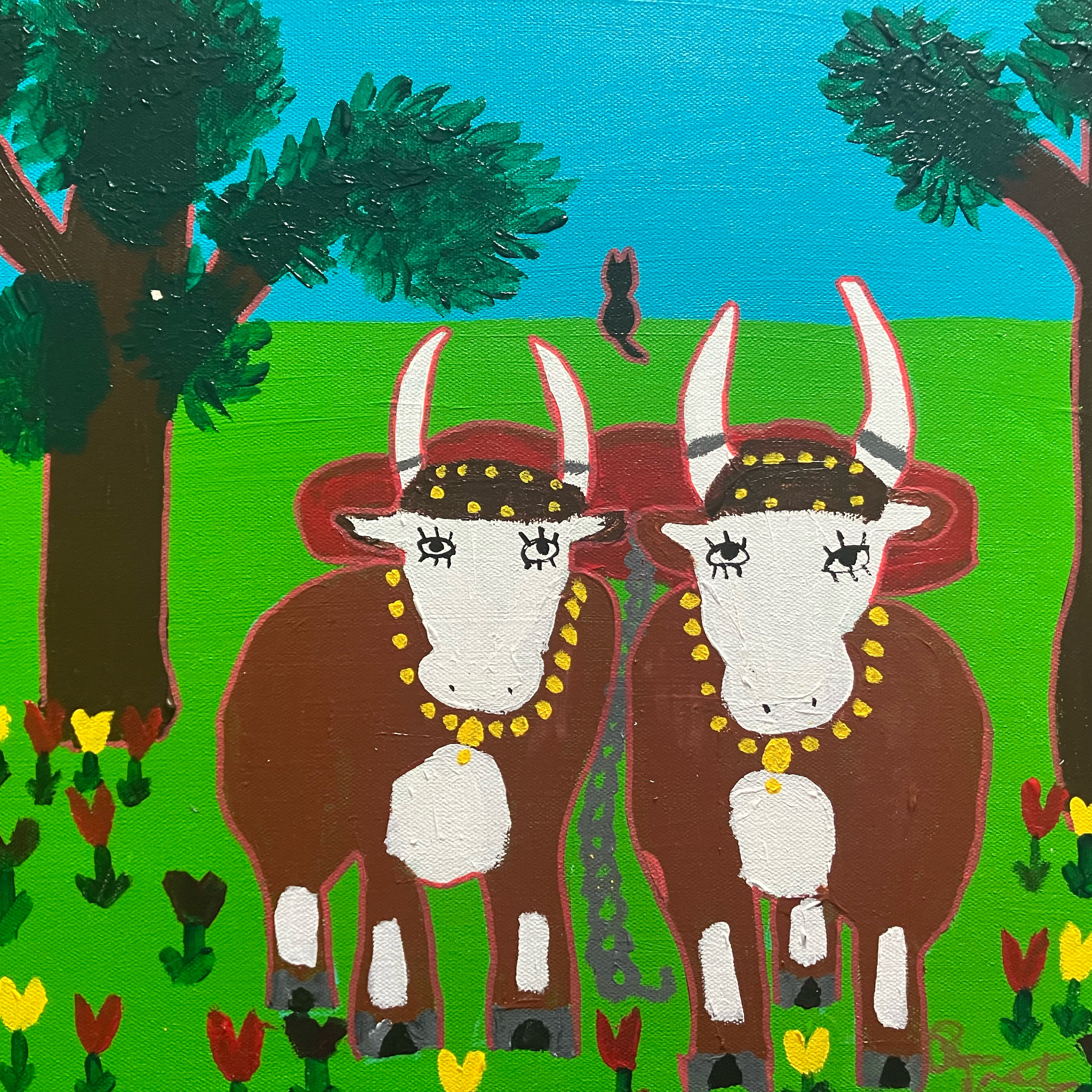 Two Oxen’s and Jack the Cat