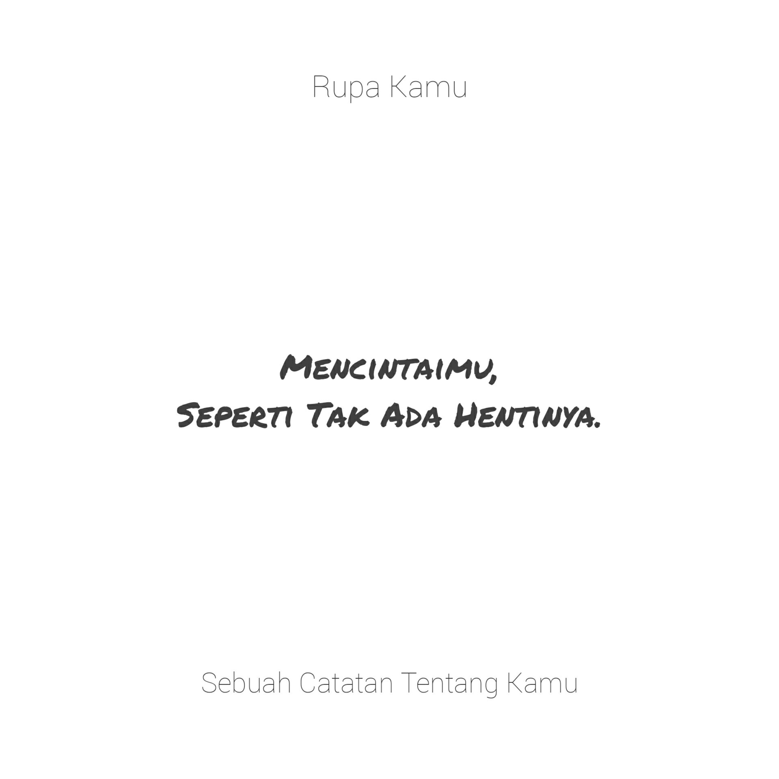 Mencintaimu, Seperti Tak Ada Hentinya episode artwork
