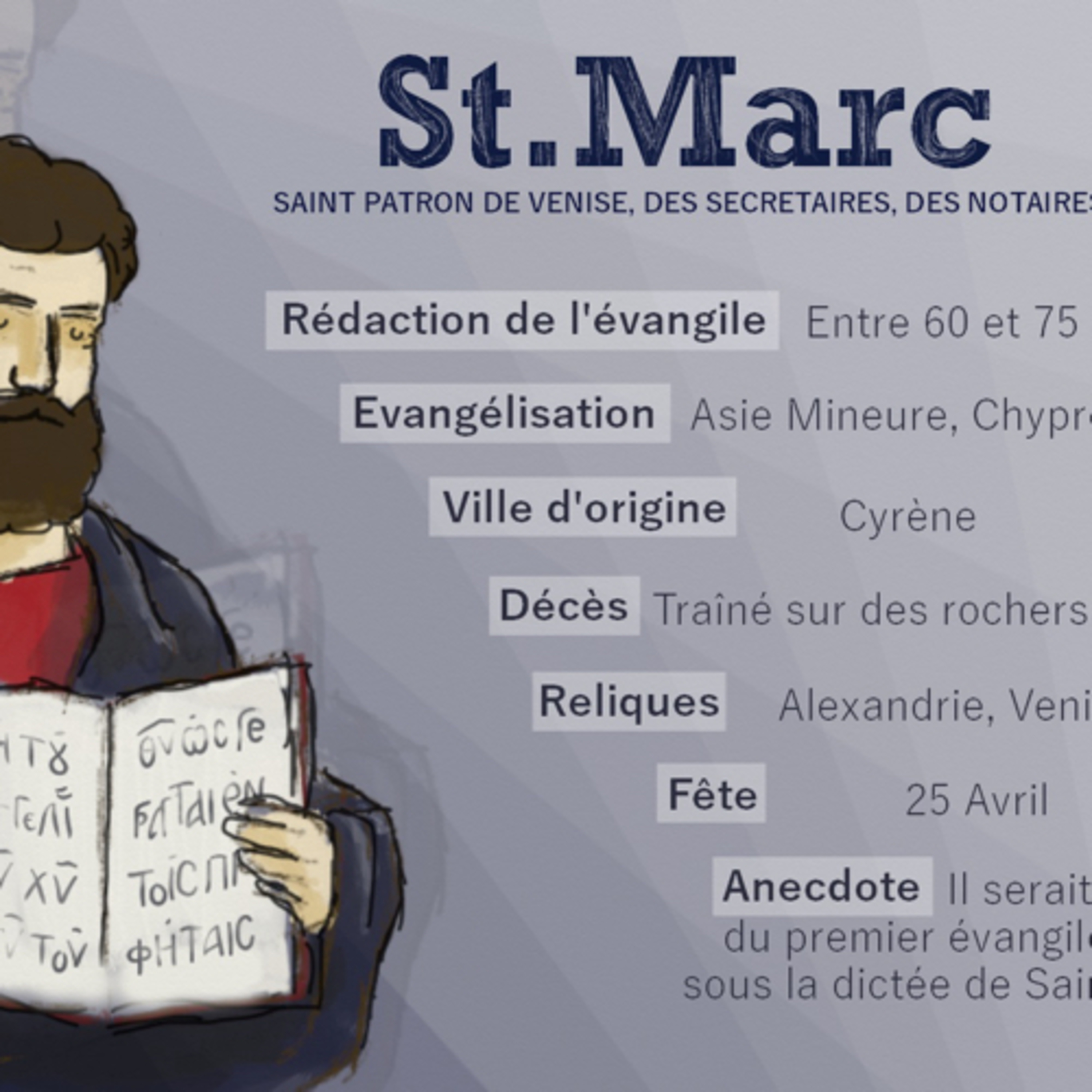 Lecture de la bible.