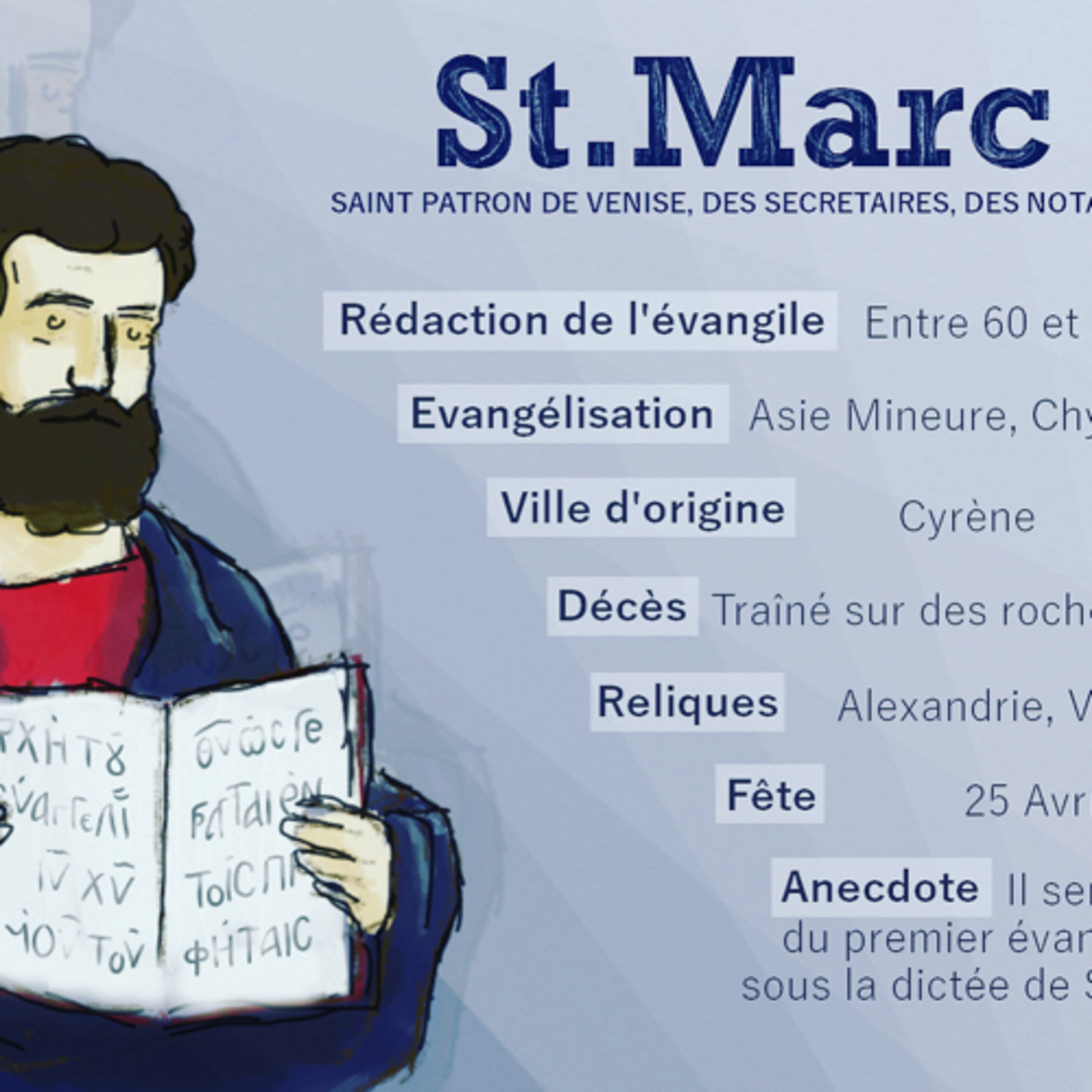 Lecture de la bible.