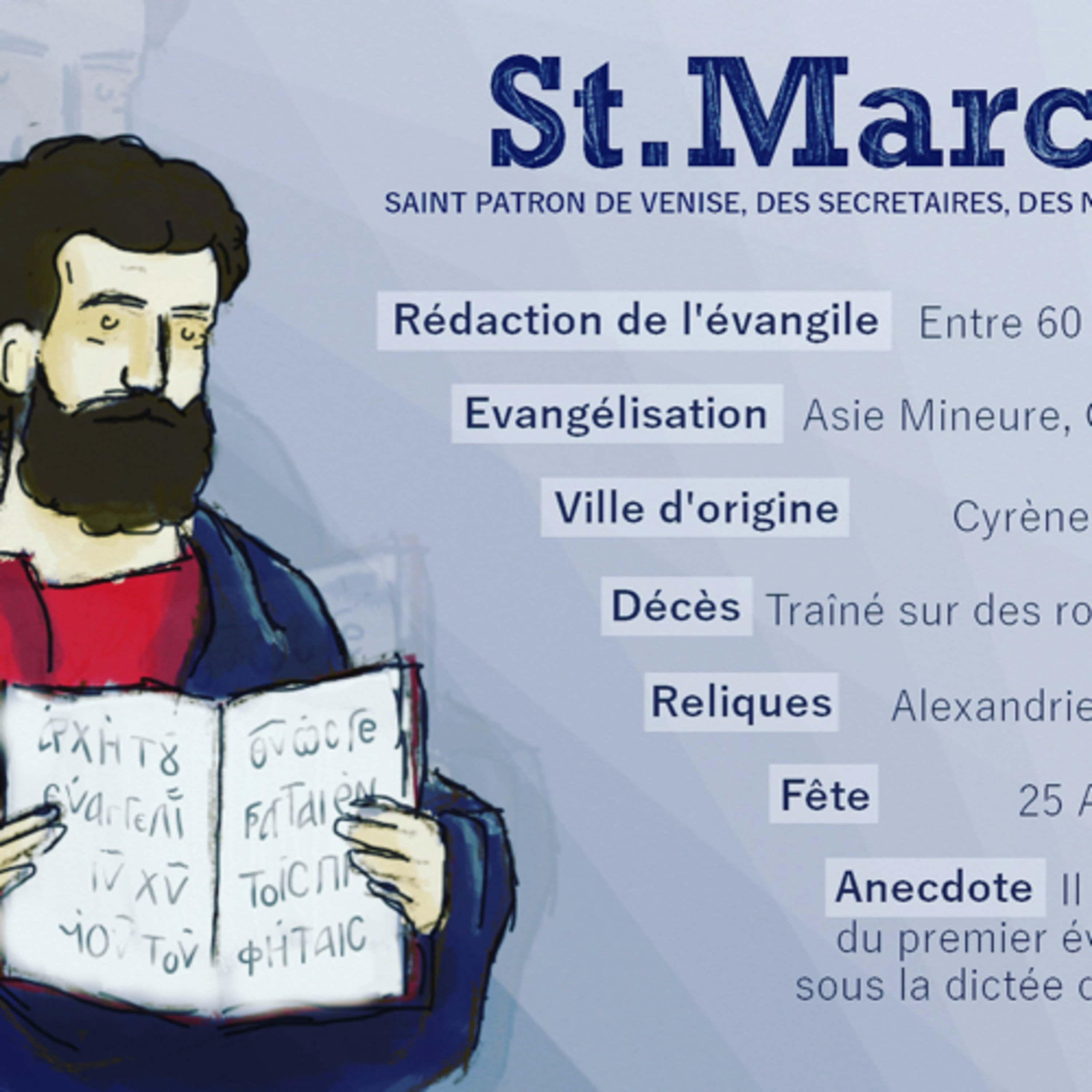 Lecture de la bible.