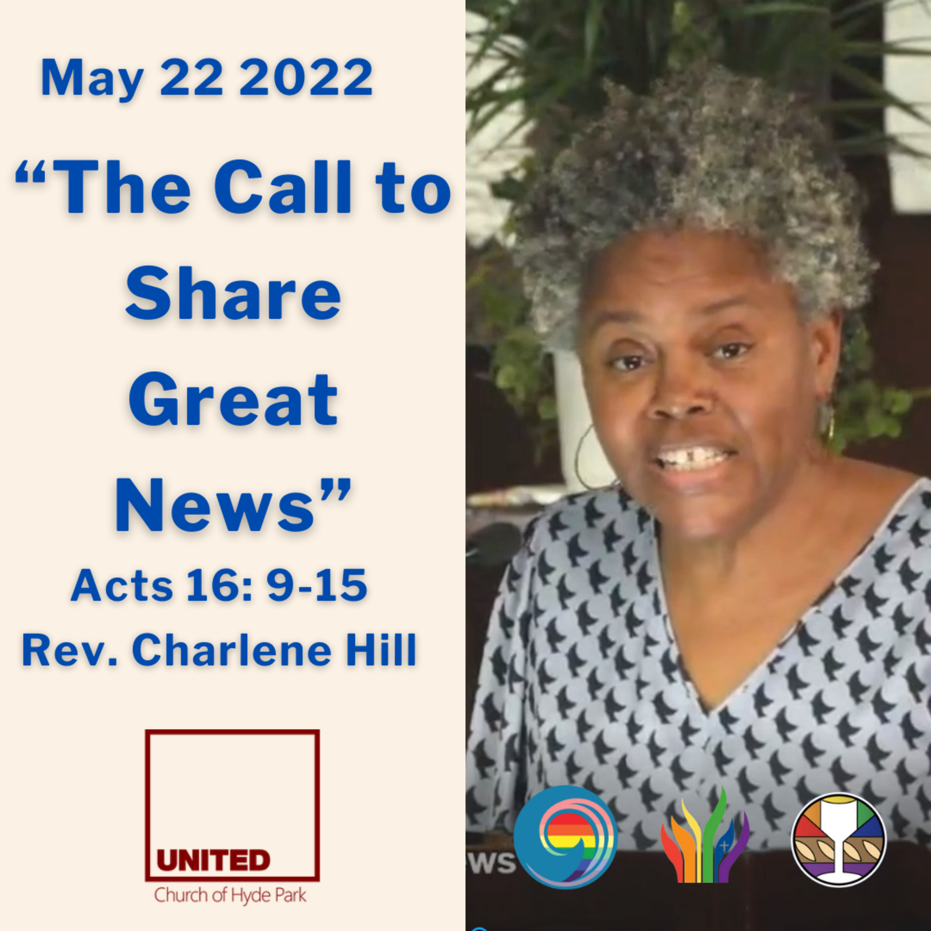 "The Call to Share Great News" (May 22 2022) episode artwork