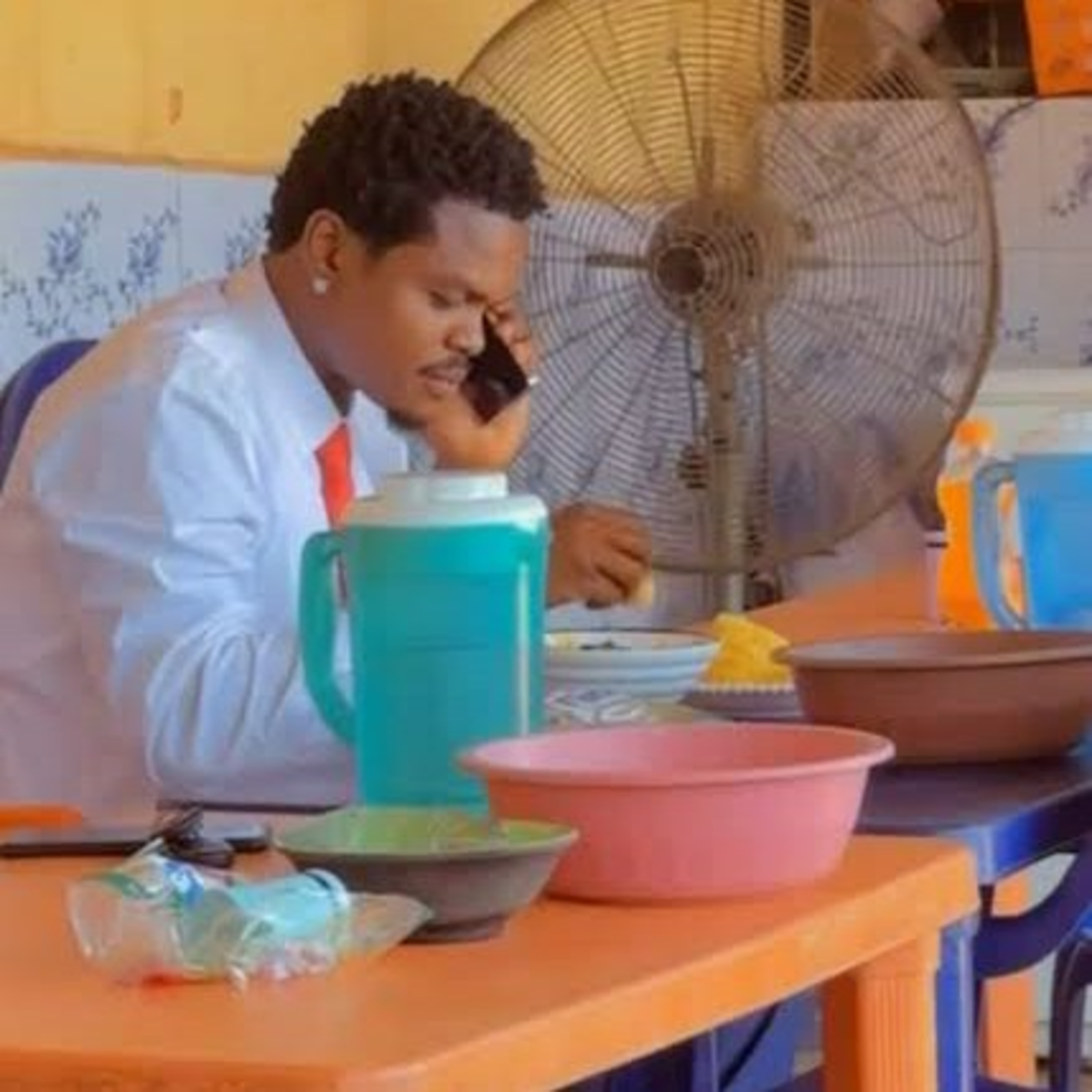 Billionaire businessman, Blord Linus William captured eating at a local restaurant. episode artwork