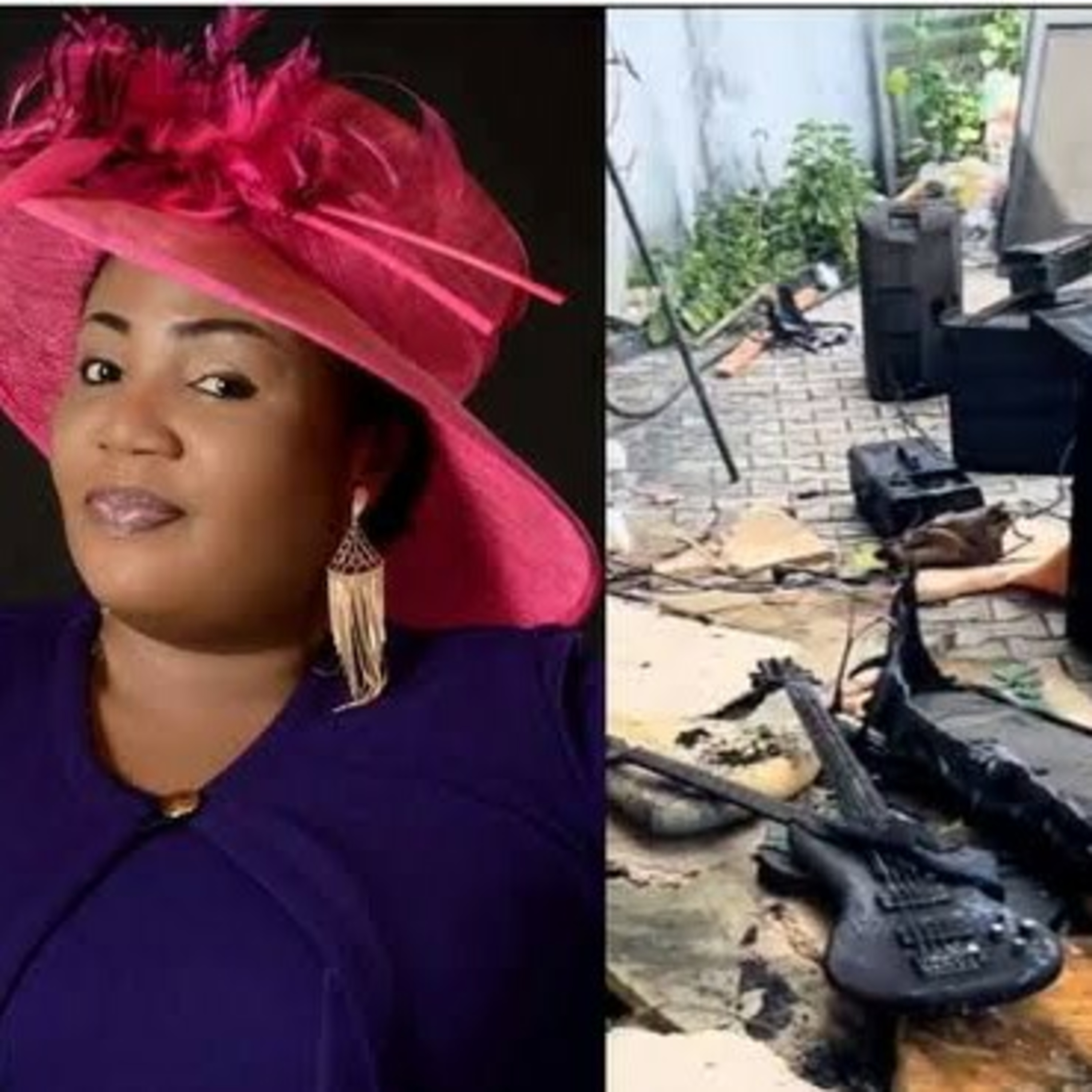 Gospel singer Chinyere Udoma in pain as fire destroyed her music studio in Lagos  episode artwork
