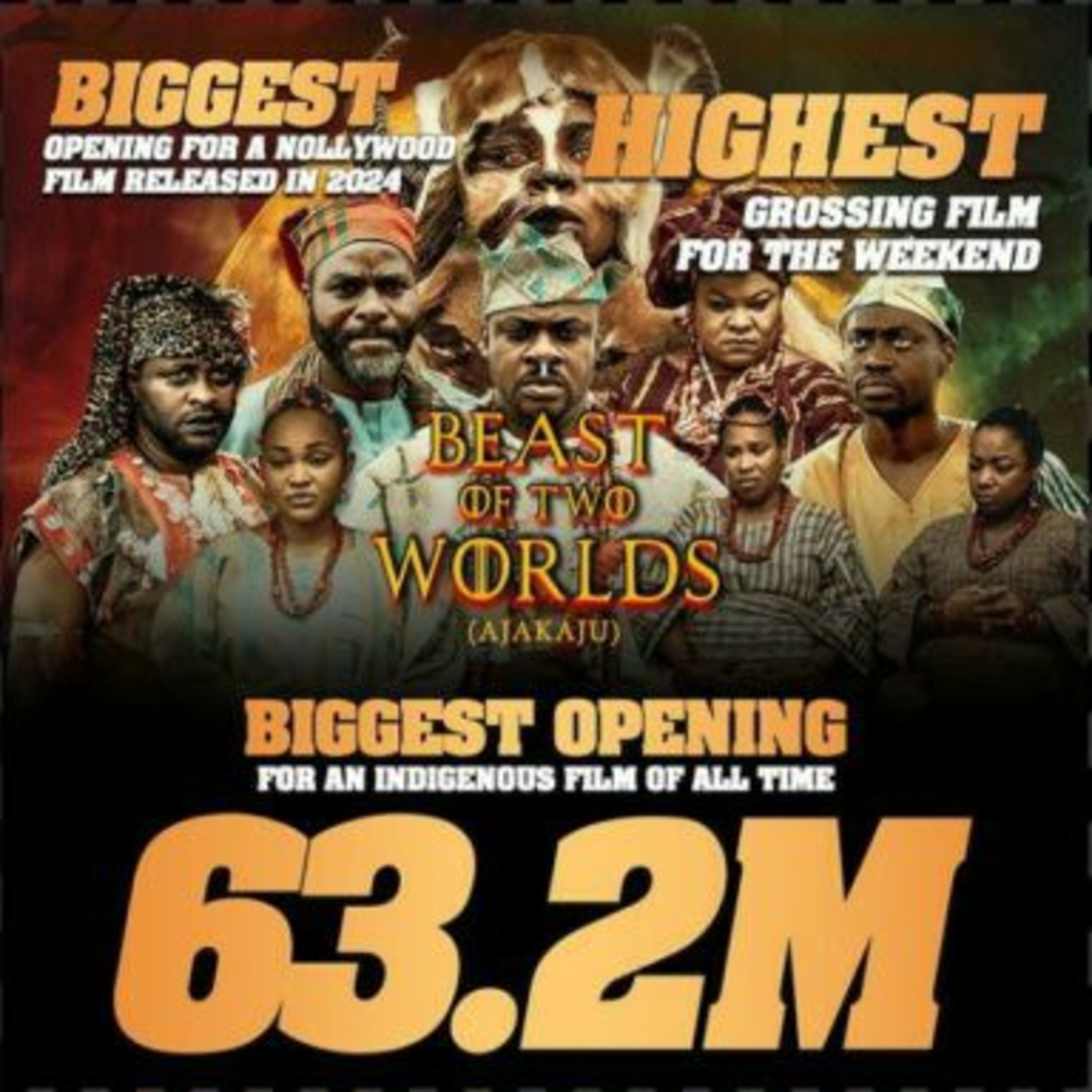 Nigerian filmmaker, Eniola Ajao breaks records with her movie “Beast of Two Worlds,”  episode artwork