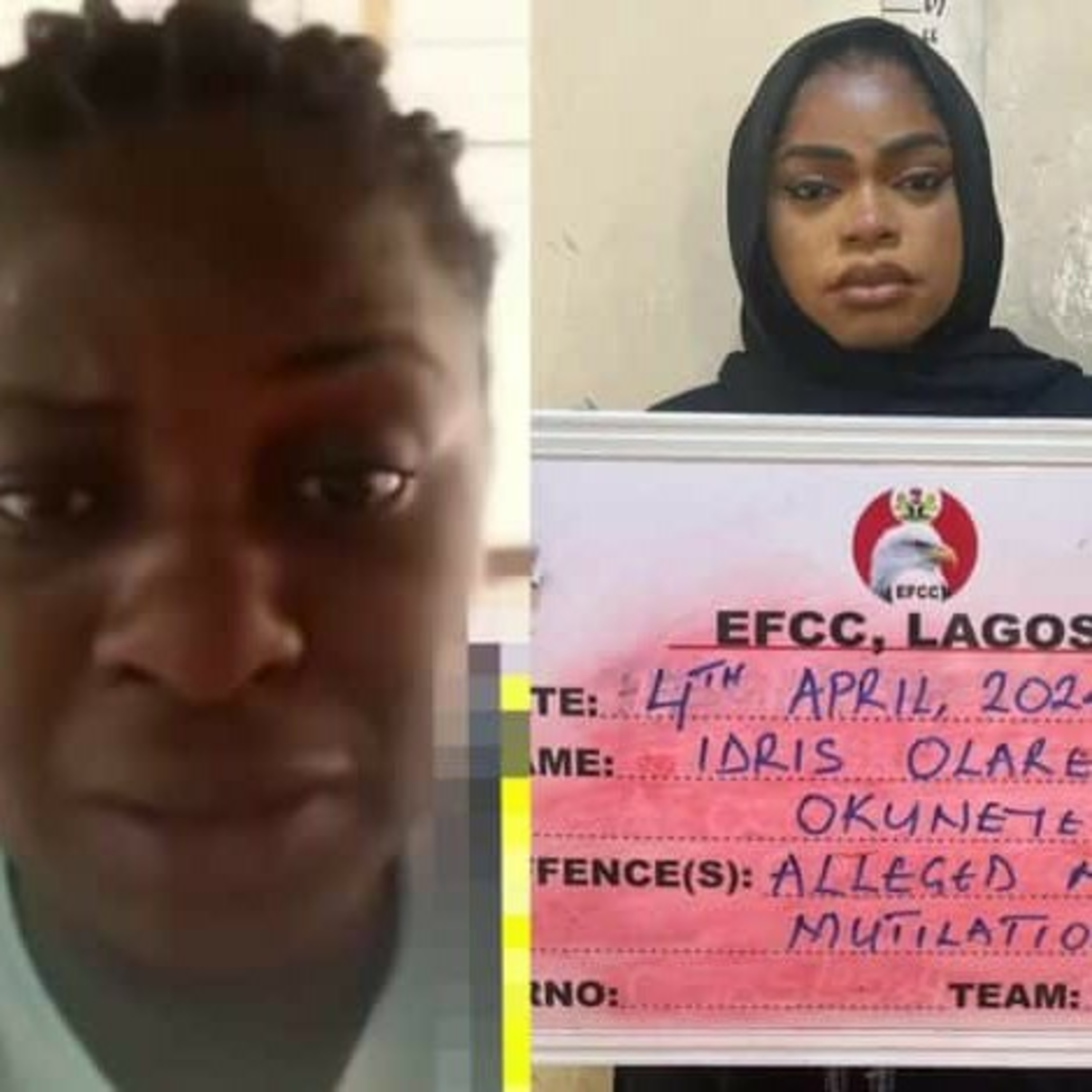 Female fan of Bobrisky breaks down in tears as she begs EFCC to release Bobrisky episode artwork
