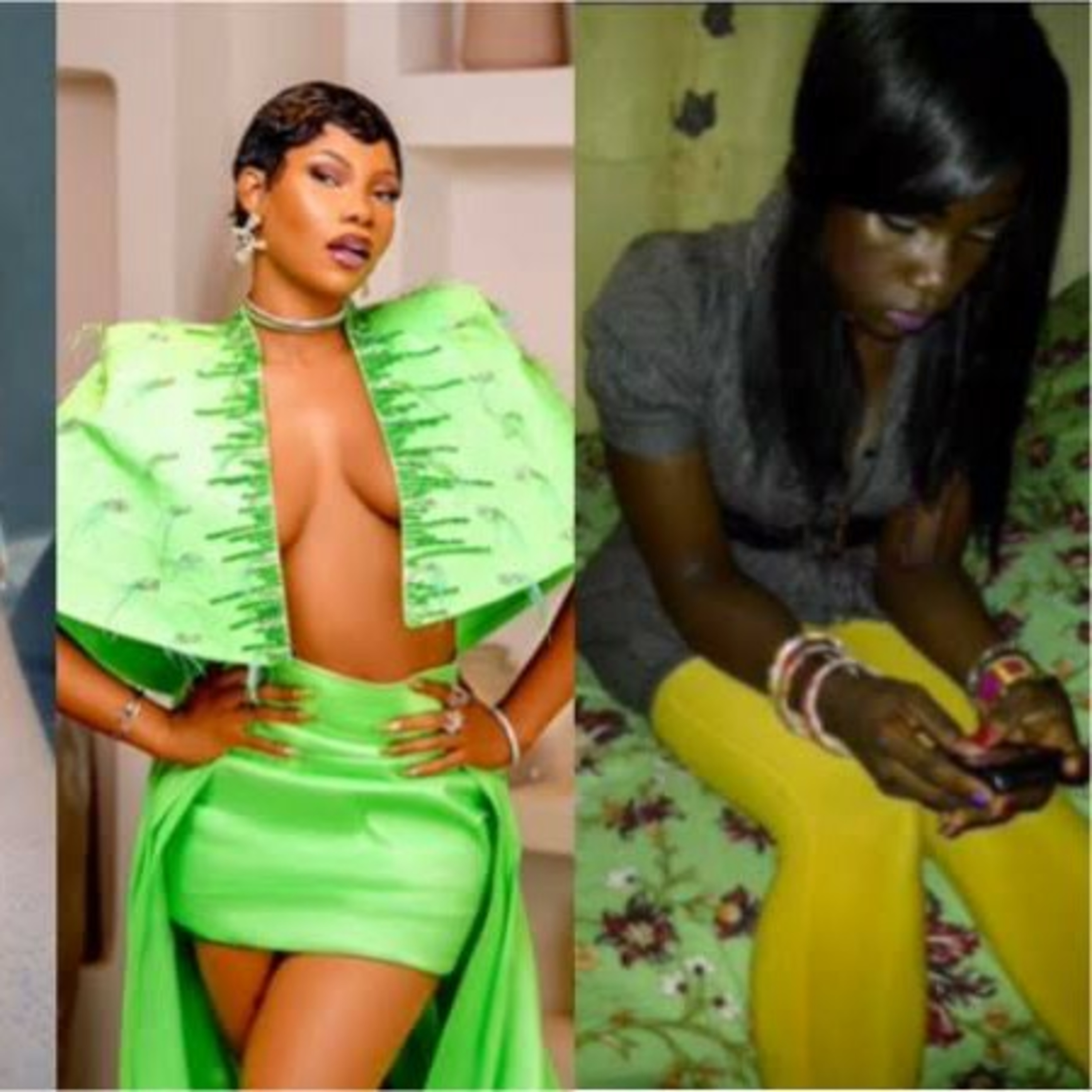 Social Media react as BBNaija Star Tacha Akide shares throwback pictures  episode artwork