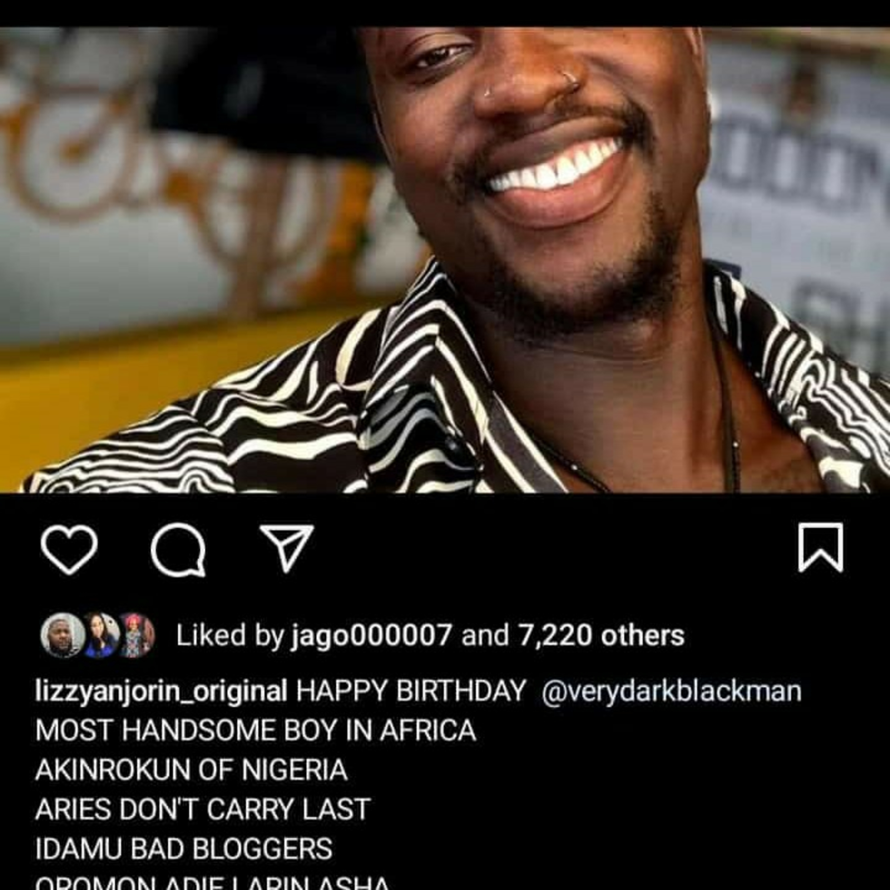 Actress Lizzy Anjorin drafts a mind-blowing birthday message for VeryDarkMan  episode artwork
