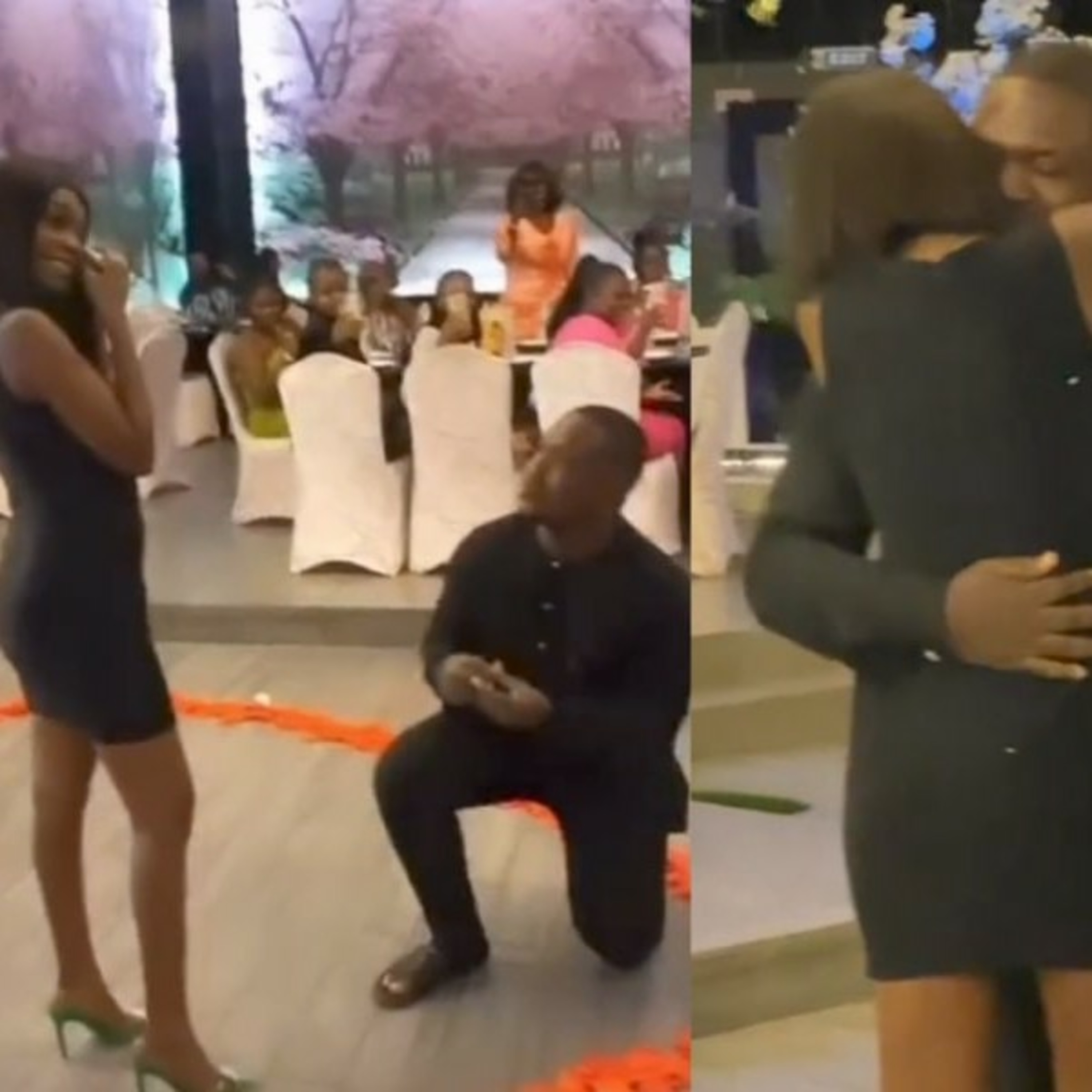 Social media react as former BBNaija Peace Ovor is engaged  episode artwork