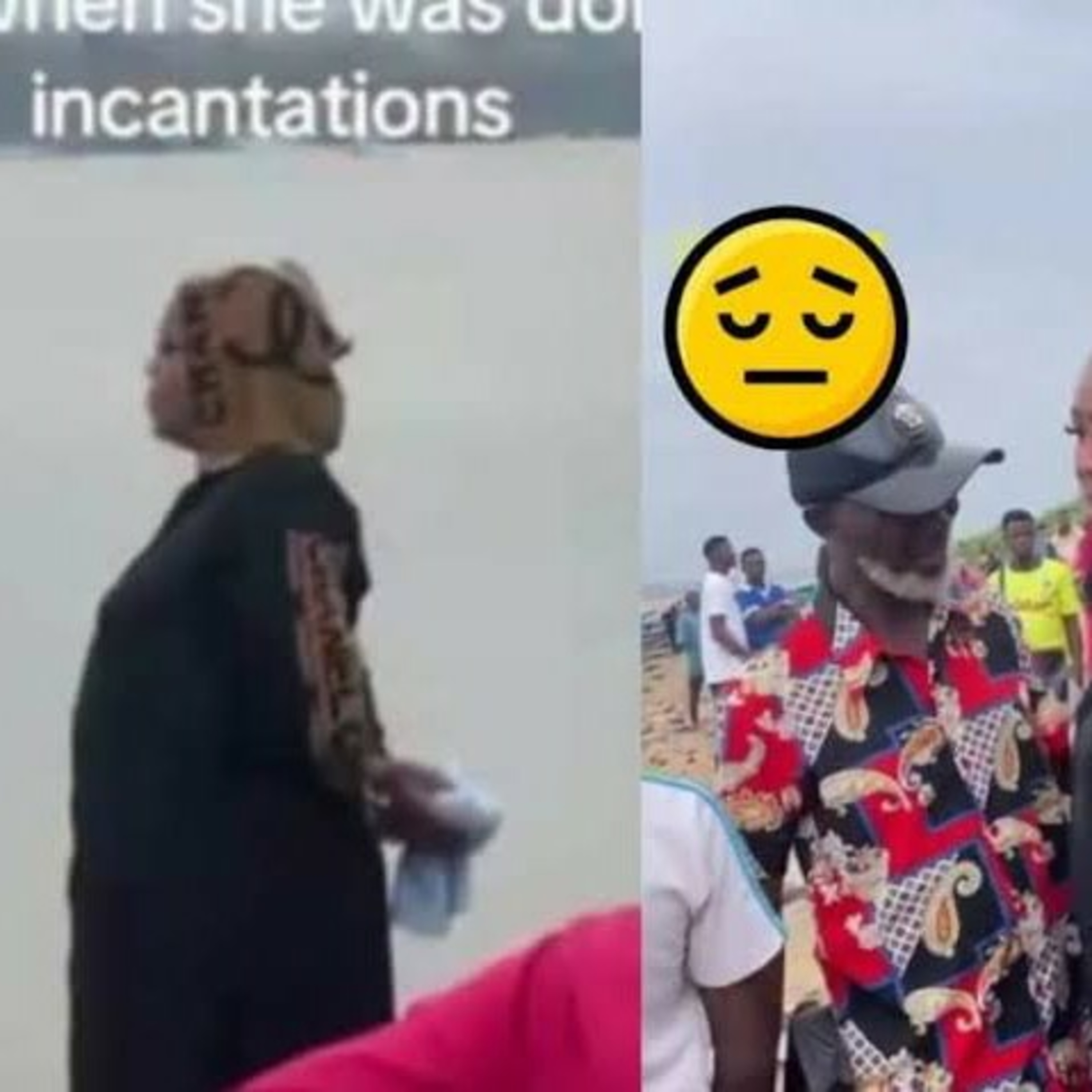 Regina Daniels mother seen in a clip appealing to water spirit at Anam River. episode artwork