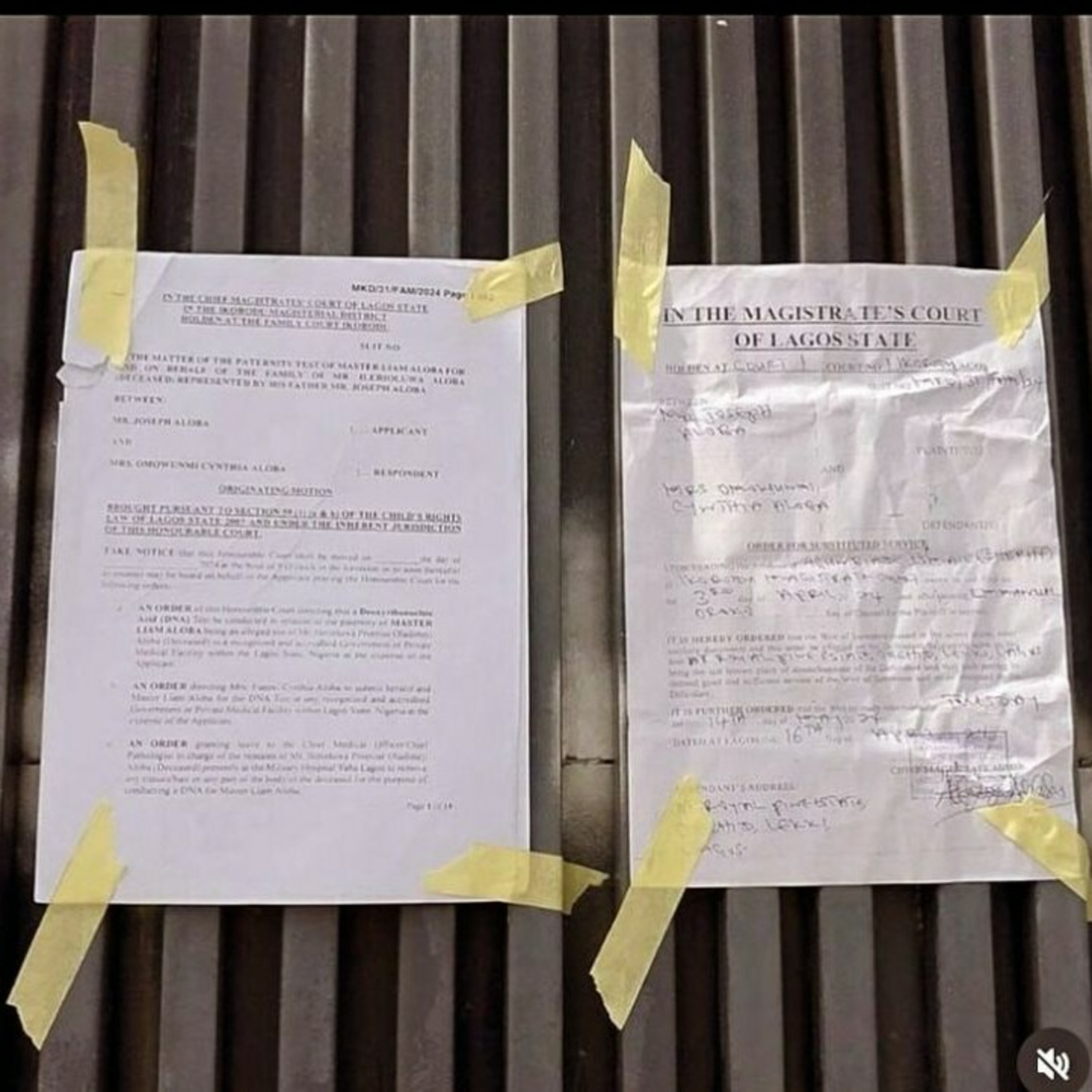 Late Mohbad's Dad attaches the court order for the DNA test of Liam on Wunmi's gate episode artwork