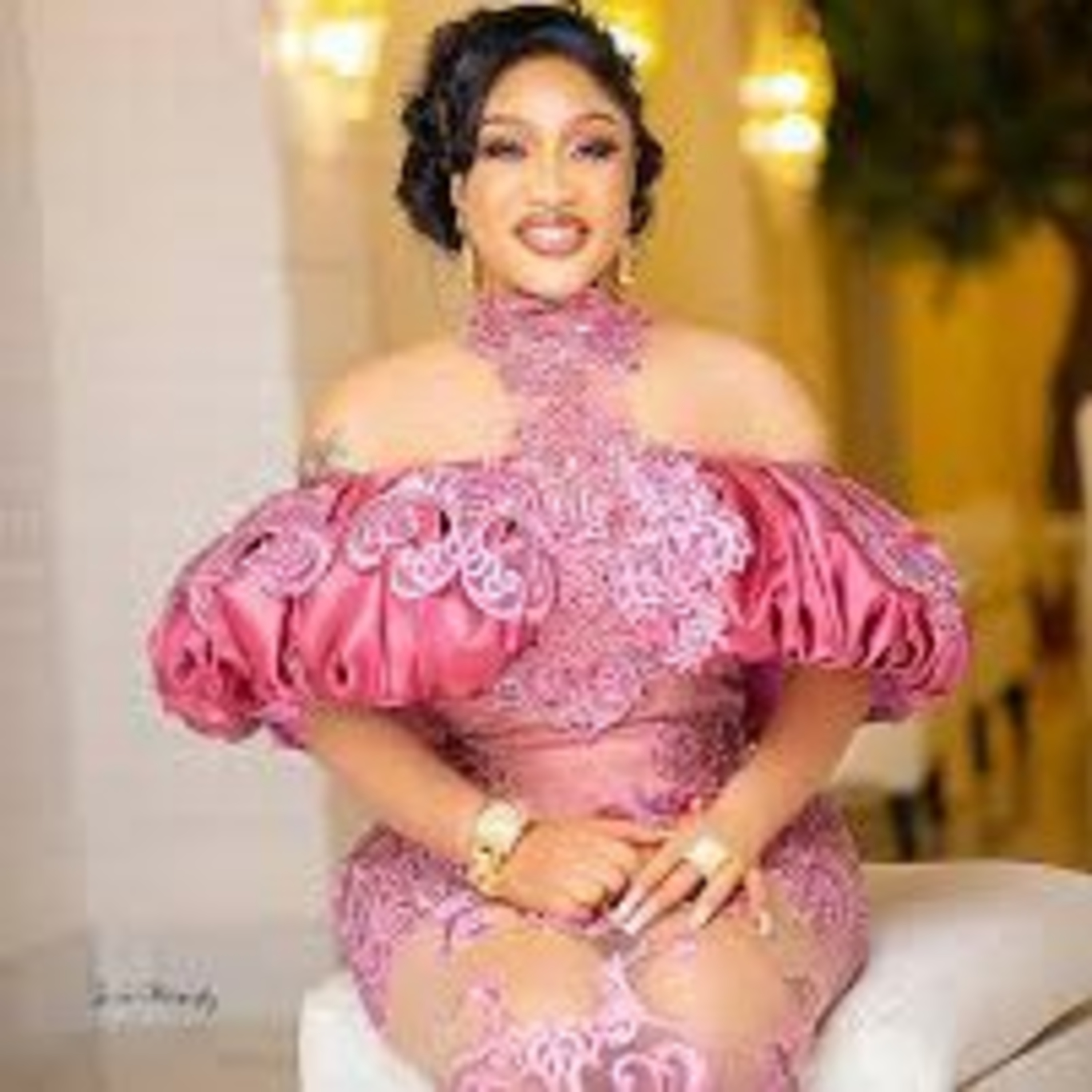 Tonto Dike wishes herself happy father's day