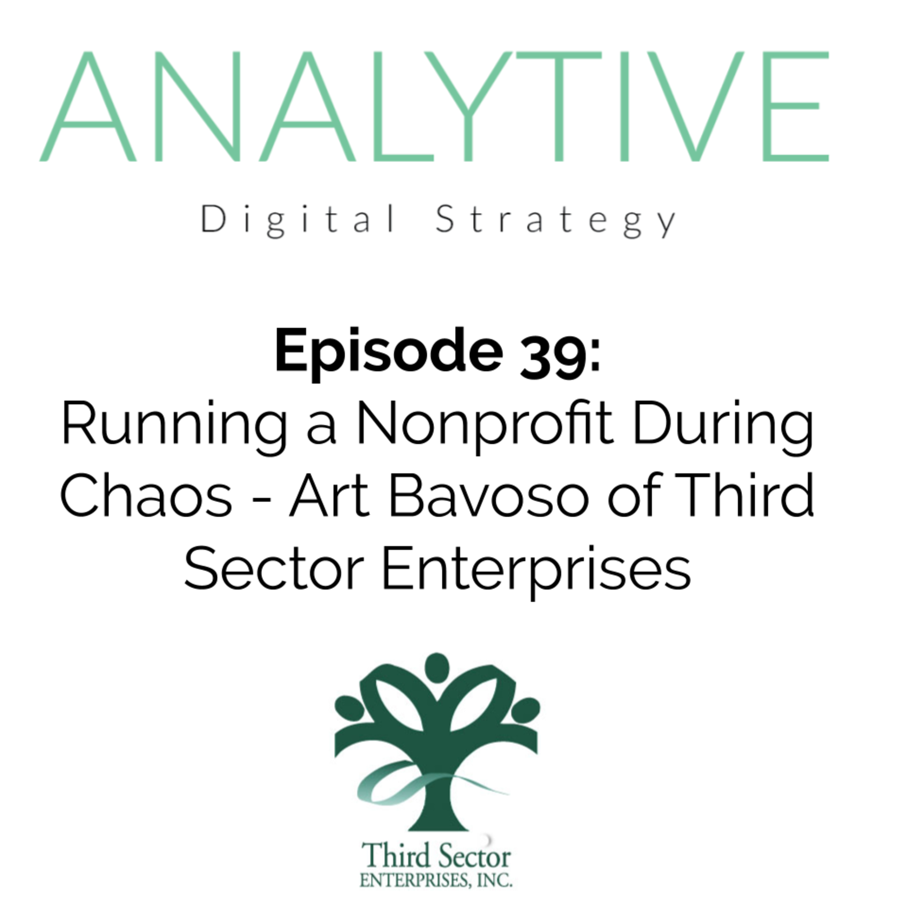 Running a Nonprofit During Chaos - Art Bavoso - The Analytive Podcast