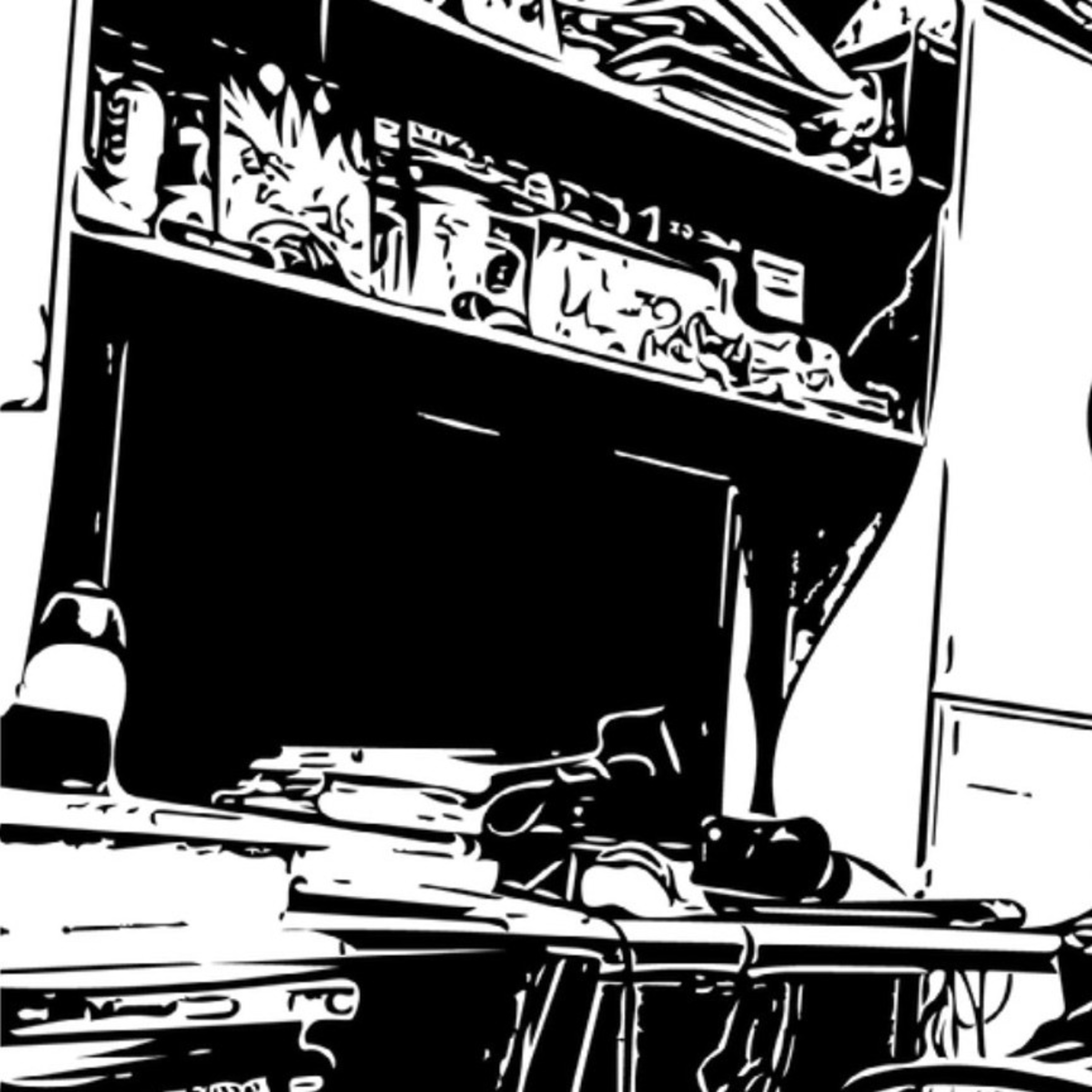 Collage Art e Vettorializzazione Bianco e Nero. A-Log Filler 1 episode artwork