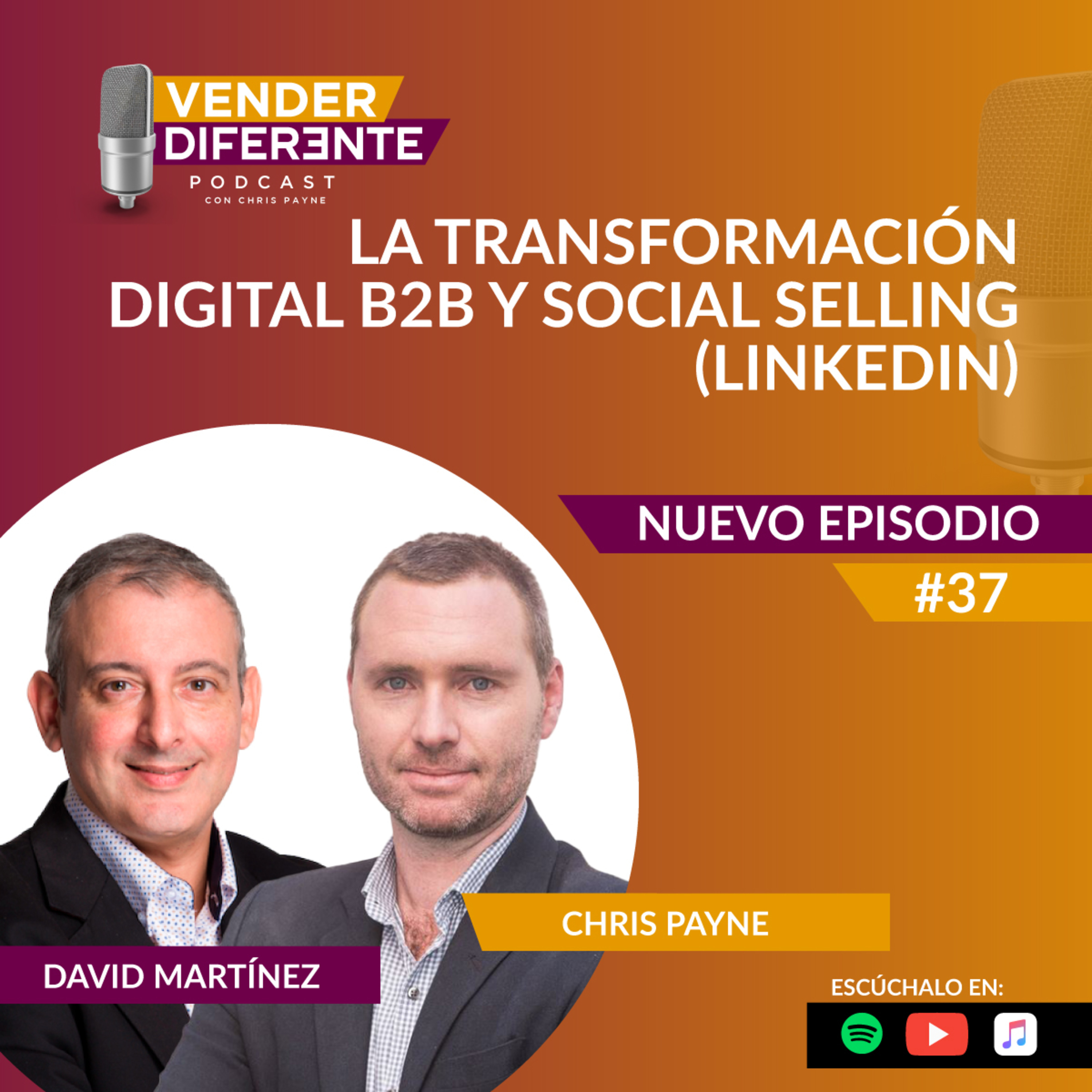 Episodio #037 - La transformación digital B2B y Social Selling (LinkedIn) con David Martinez episode artwork