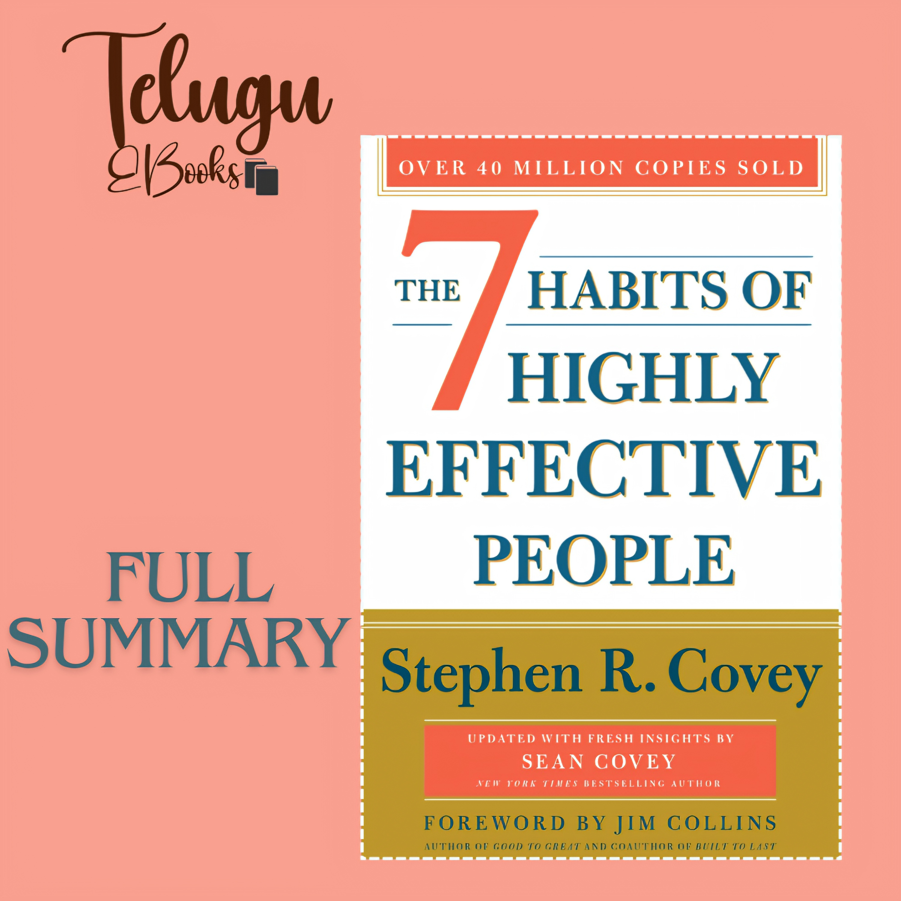 Telugu EBooks- The 7 Habits of Highly Effective People Complete Book Summary Analysis In Telugu episode artwork
