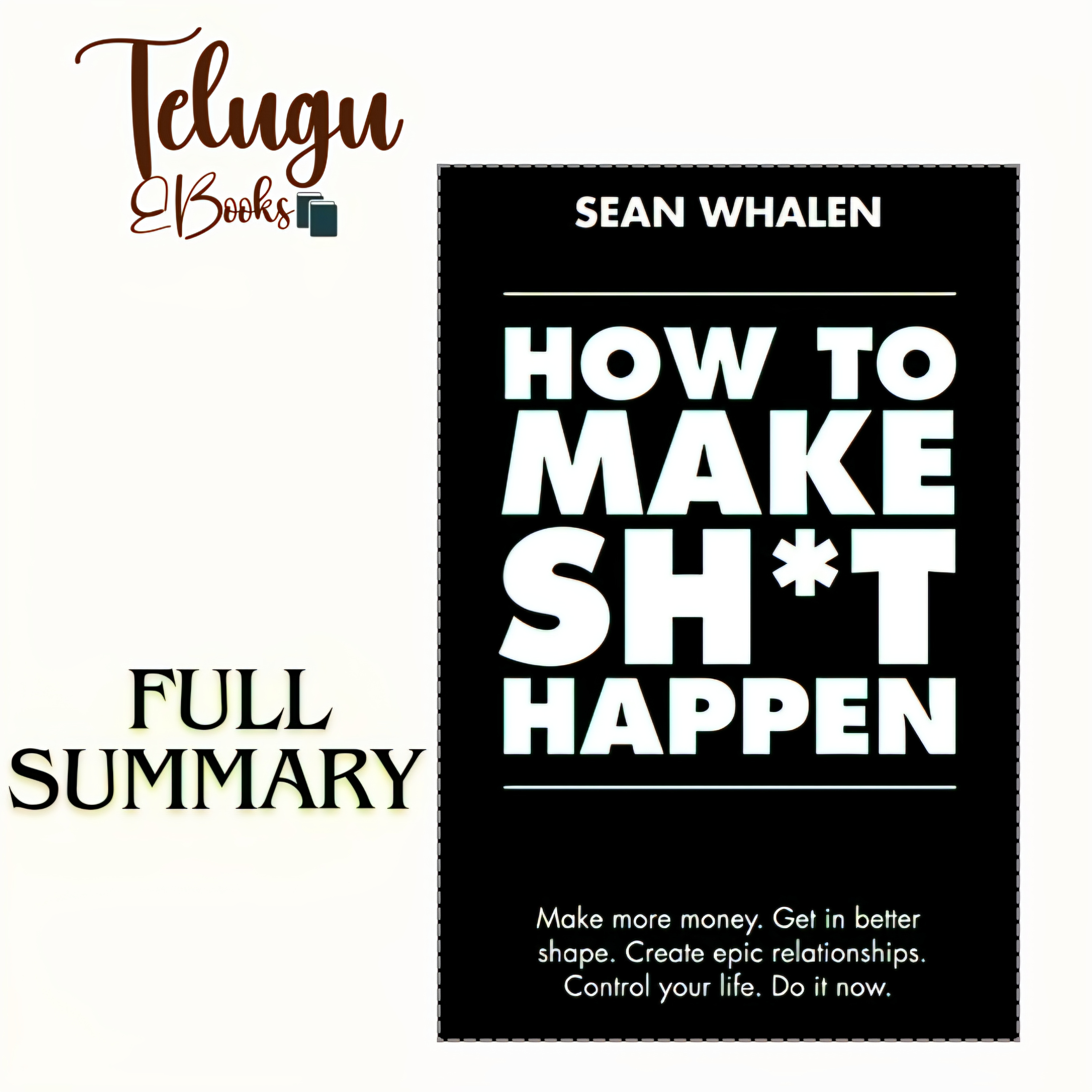 Telugu EBooks- How to Make Sh*t Happen Complete Book Summary Analysis In Telugu  episode artwork