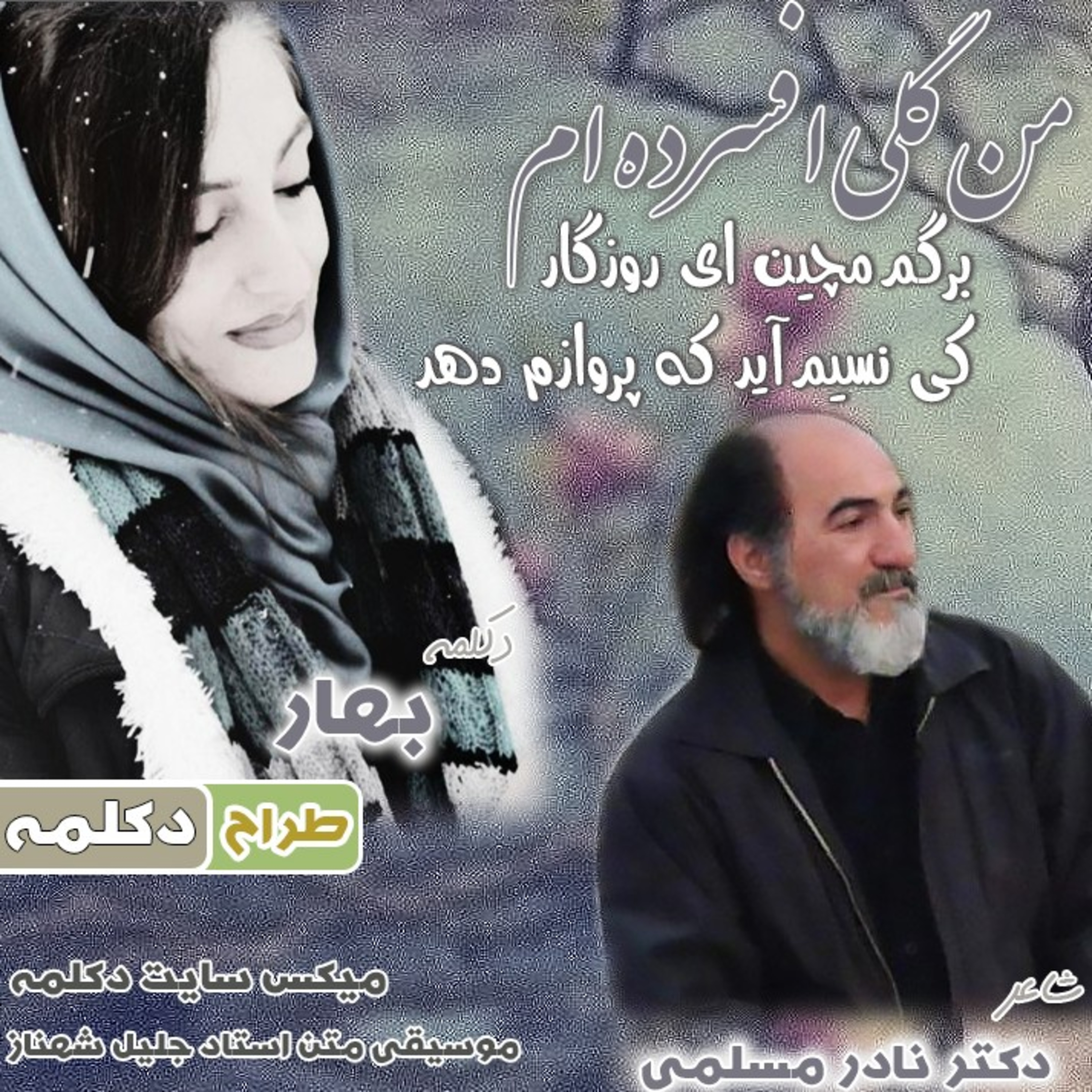 کاور من گلی افسرده ام
برگم مچین ای روزگار
کی نسیم آید که پروازم دهد
💖 دکتر نادر مسلمی 💖 بهار