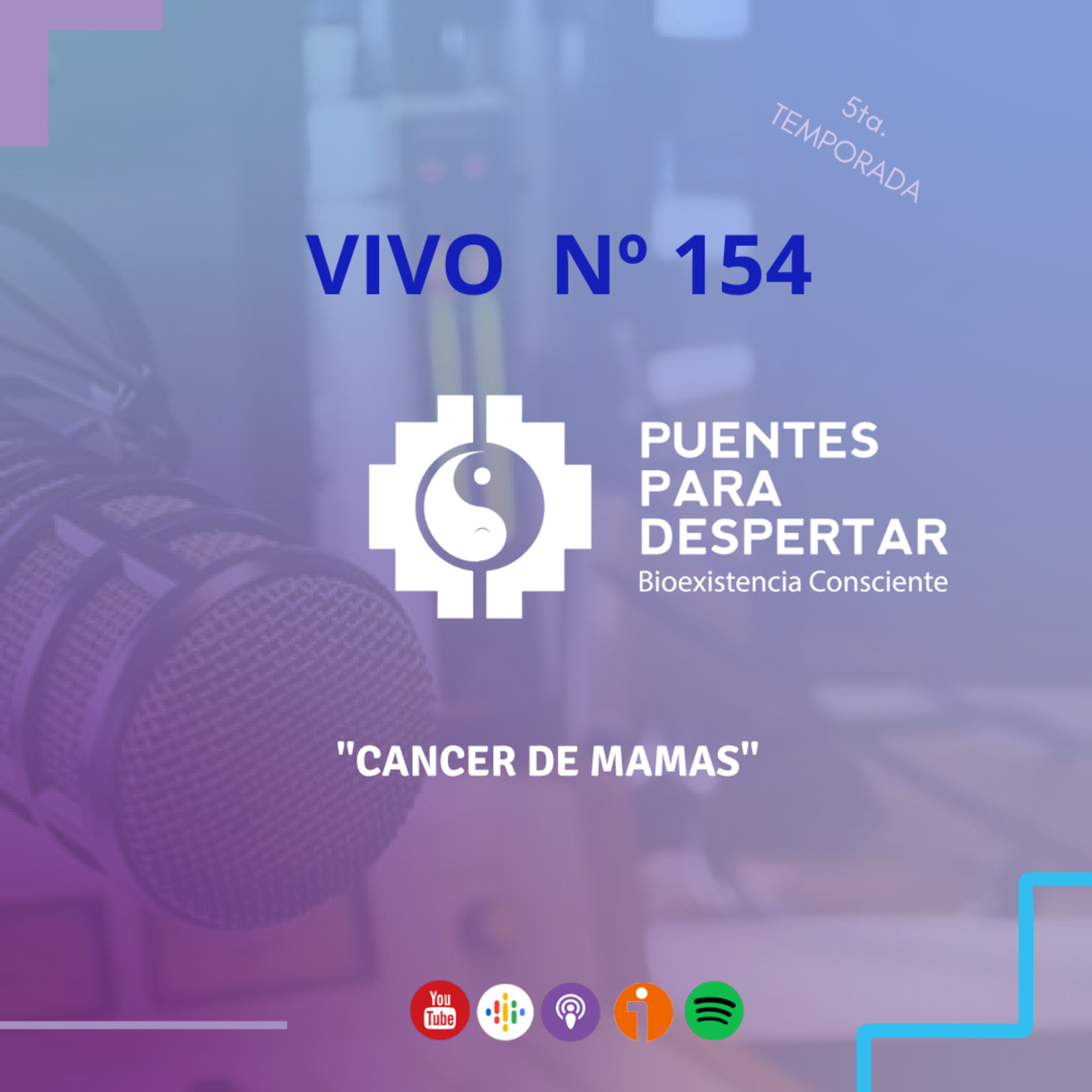 Programa N°154 de Puentes para Despertar, "Hablemos de Cáncer de Mama" episode artwork