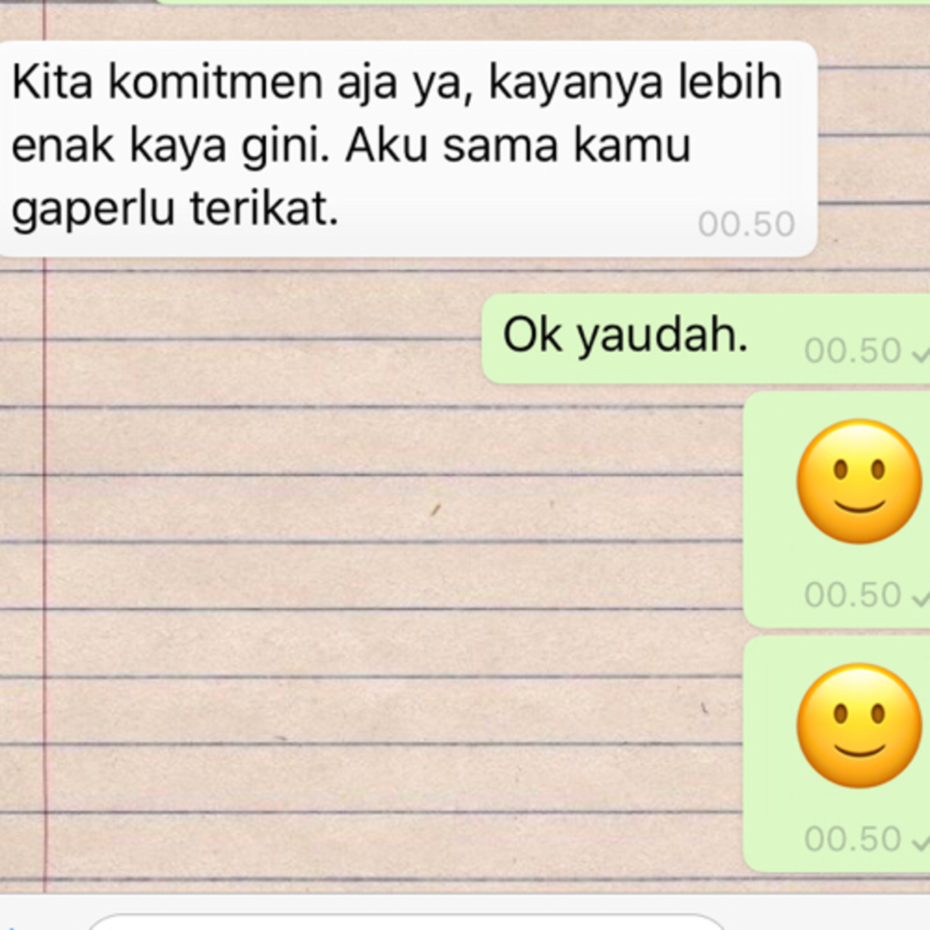 Yaudah.