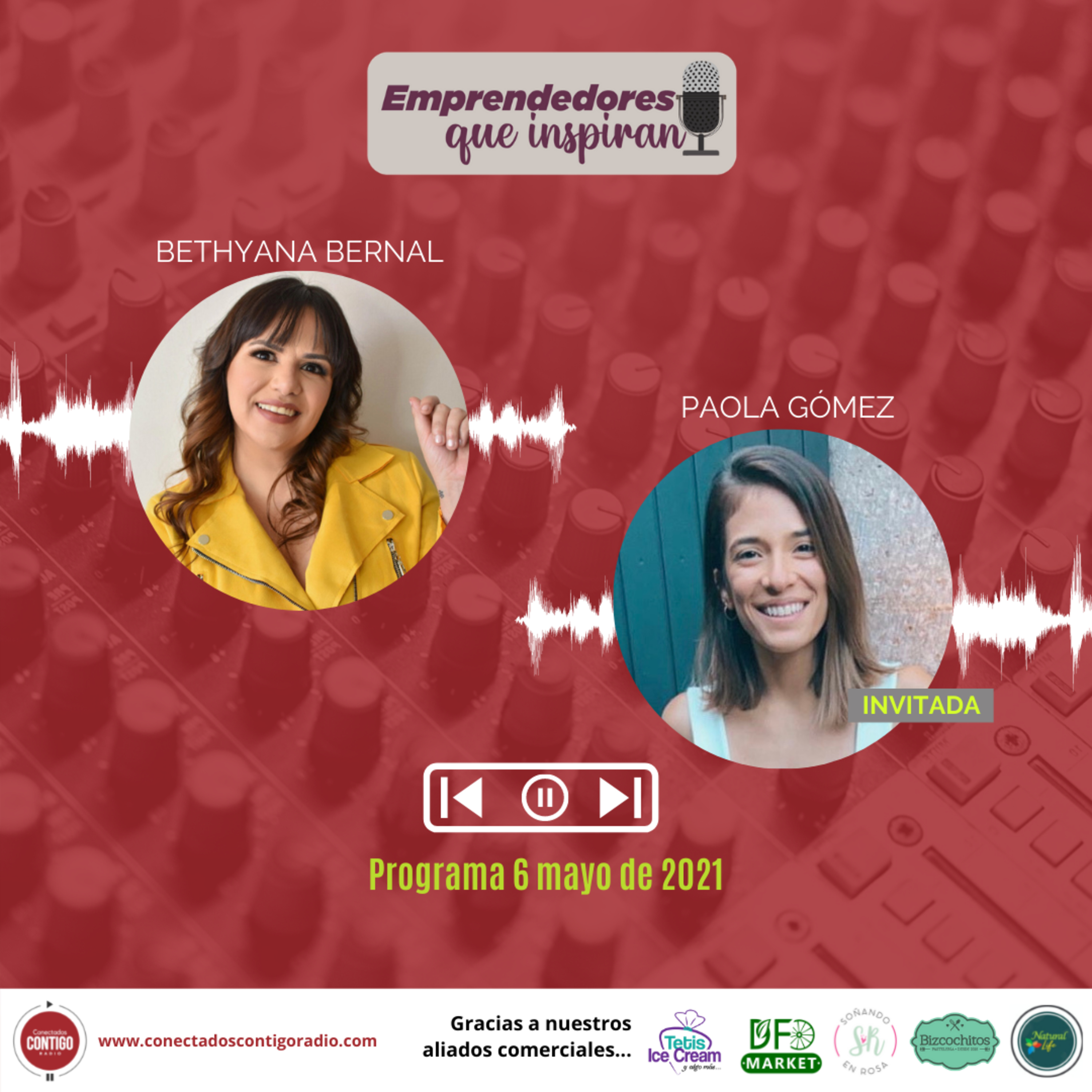 Emprendedores que Inspiran 06/05: ¿Cómo sobrellevar la ansiedad como emprendedor?, con Paola Gómez episode artwork