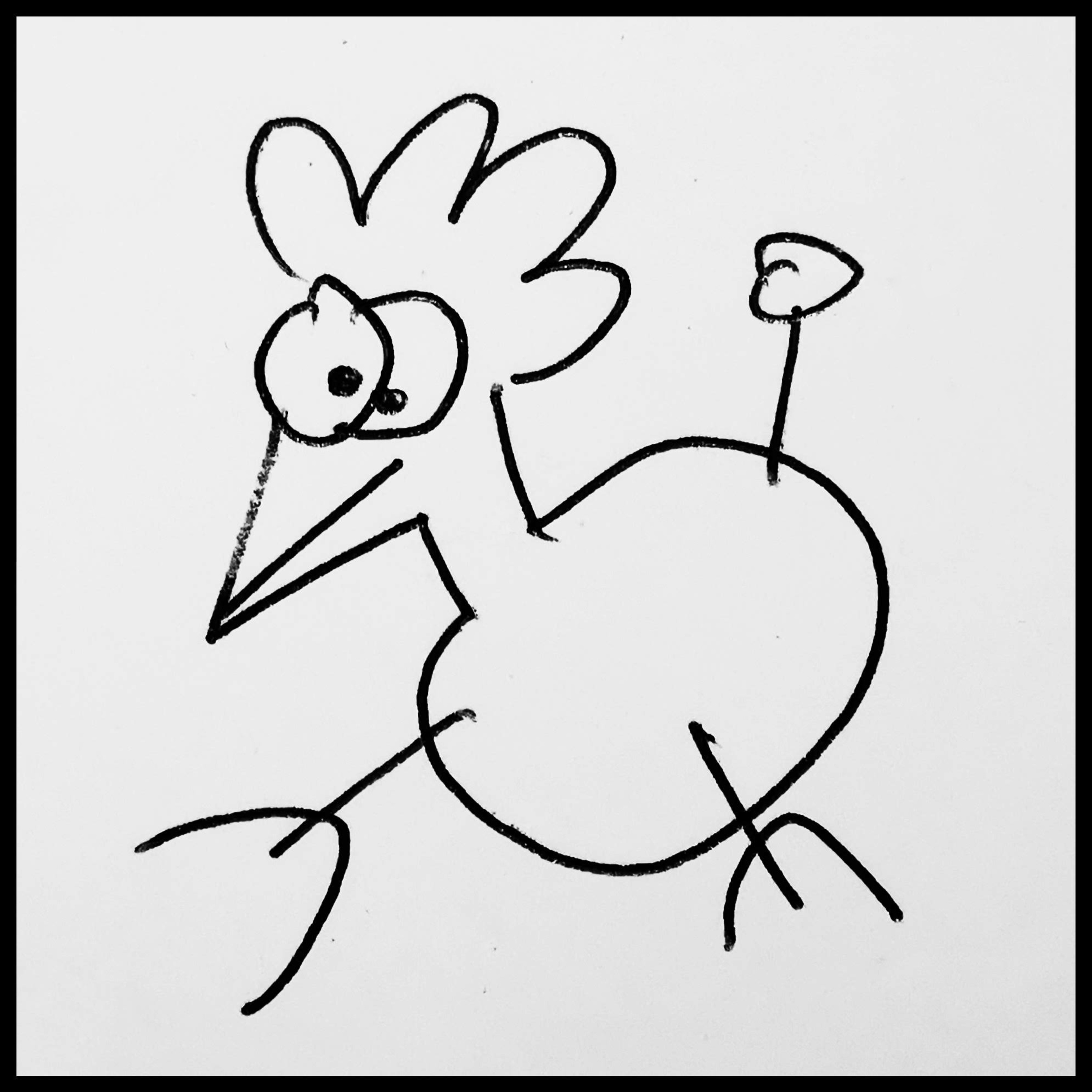 Du bist ein Huhn!