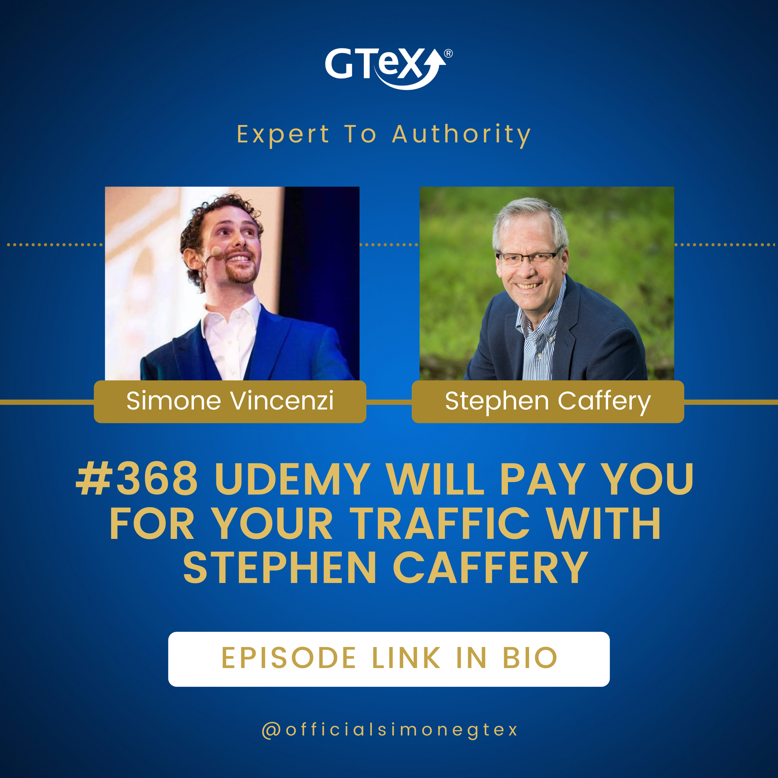 Episode #368 Udemy will Pay You for Your Traffic with Stephen Caffery episode artwork
