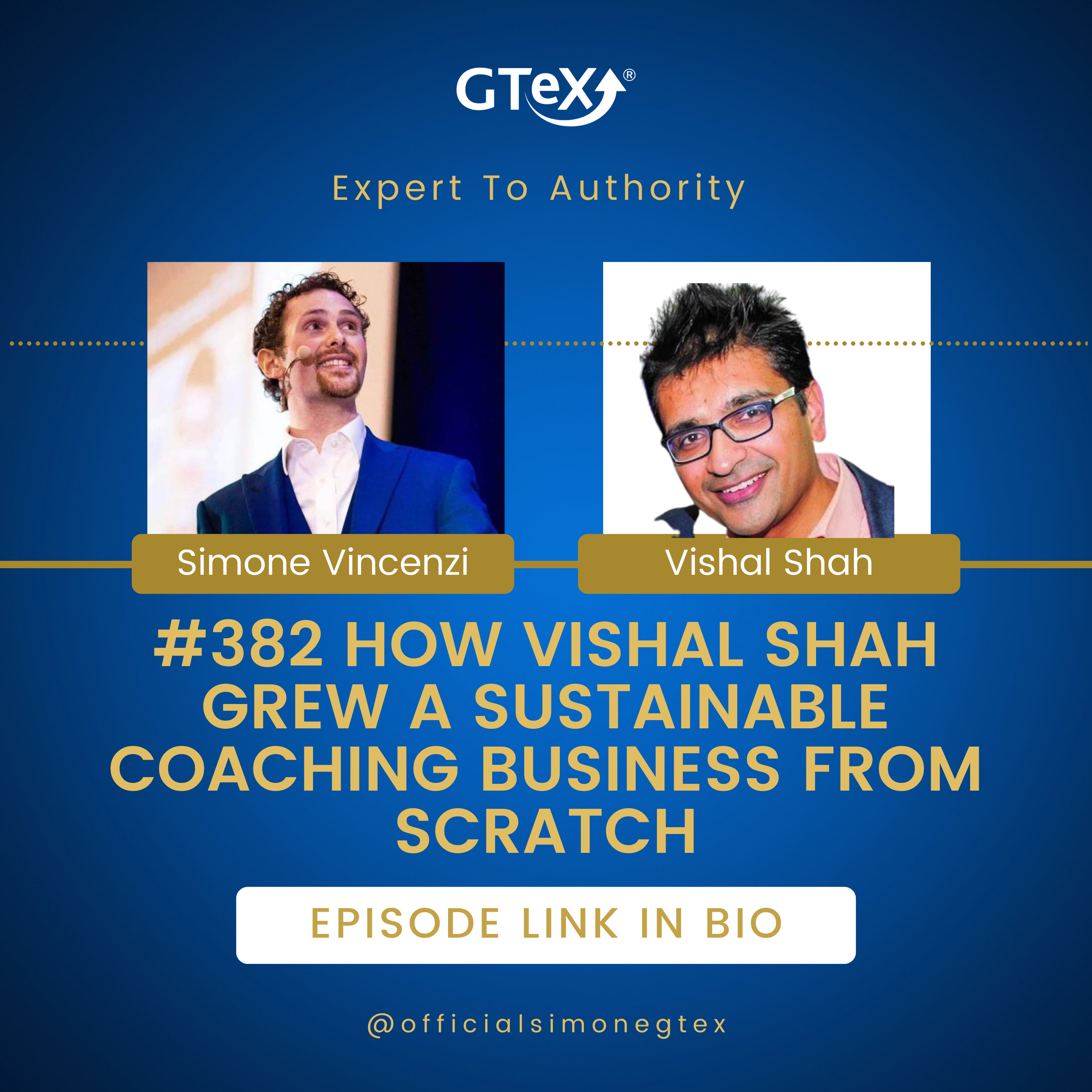 Episode #382 How Vishal Shah Grew A Sustainable Coaching Business From Scratch episode artwork
