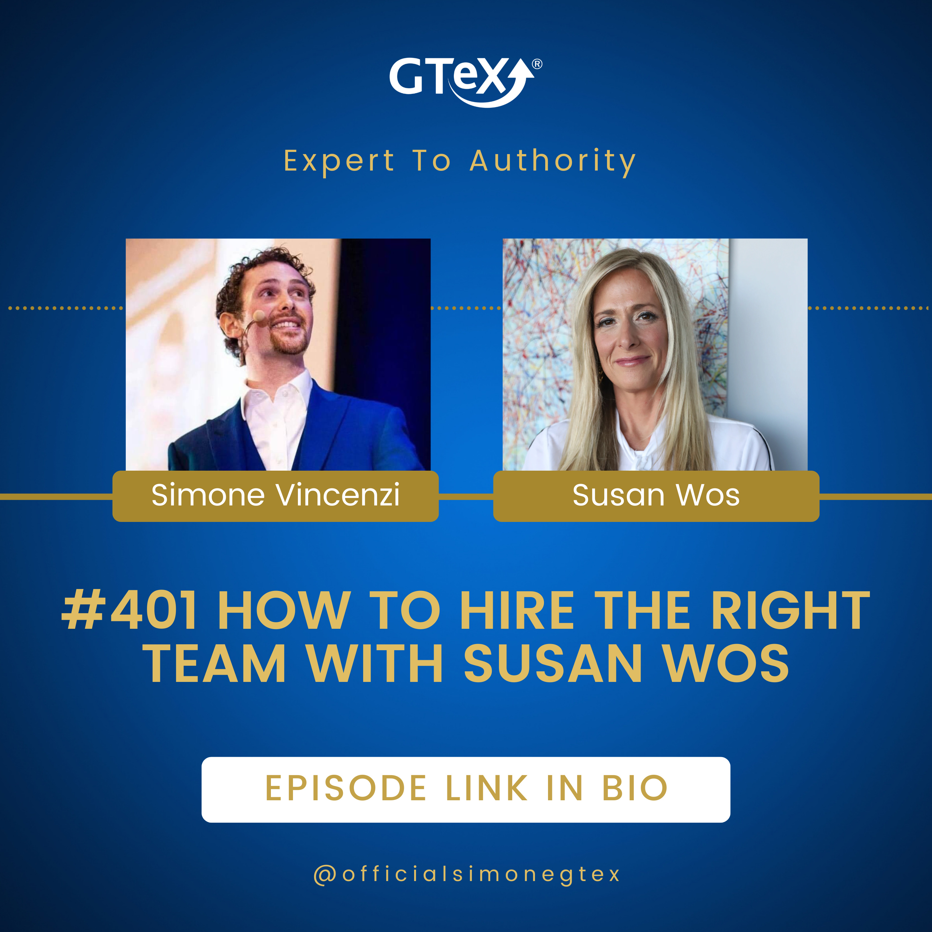 Episode #401 How To Hire The Right Team With Susan Wos episode artwork
