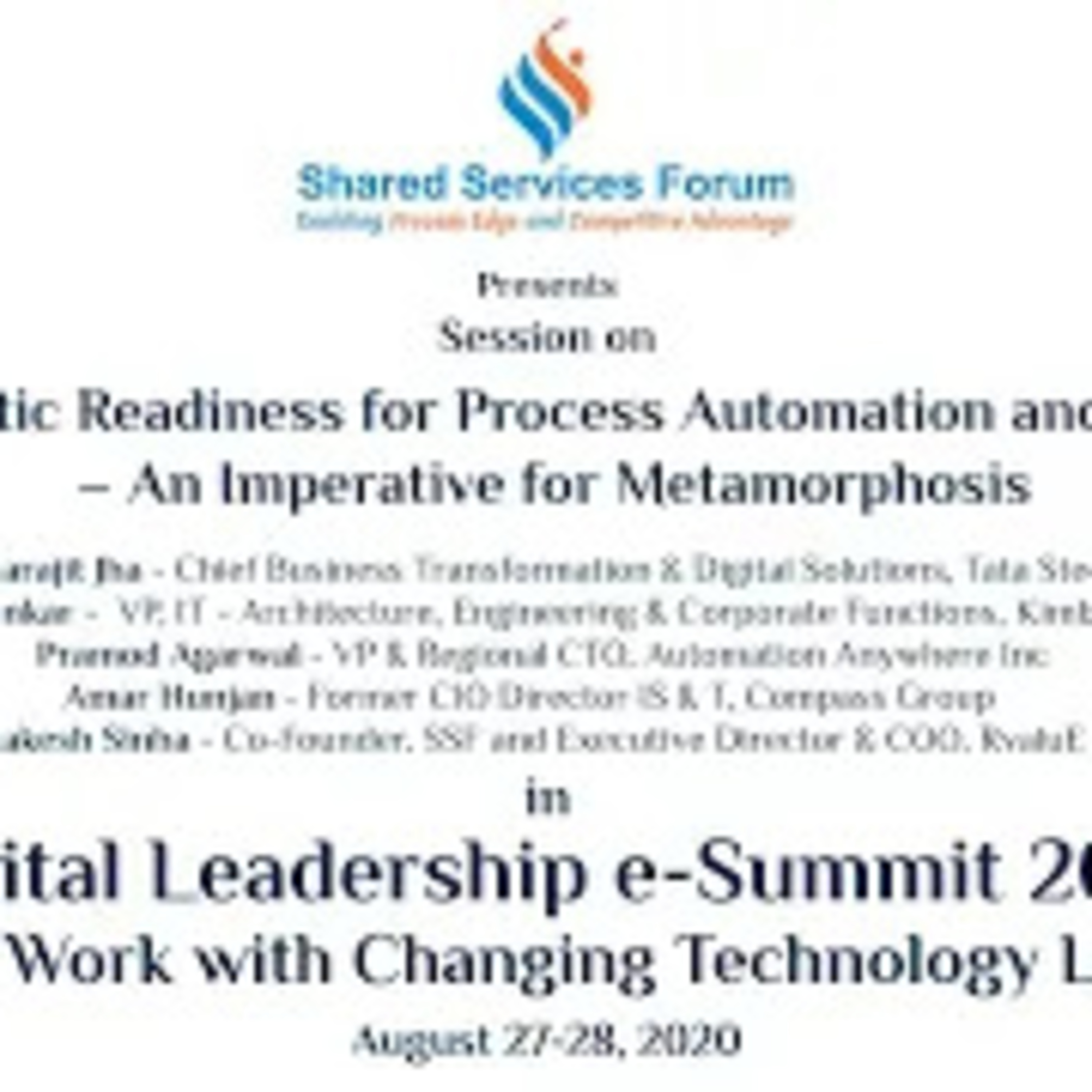 Shared Services Forum