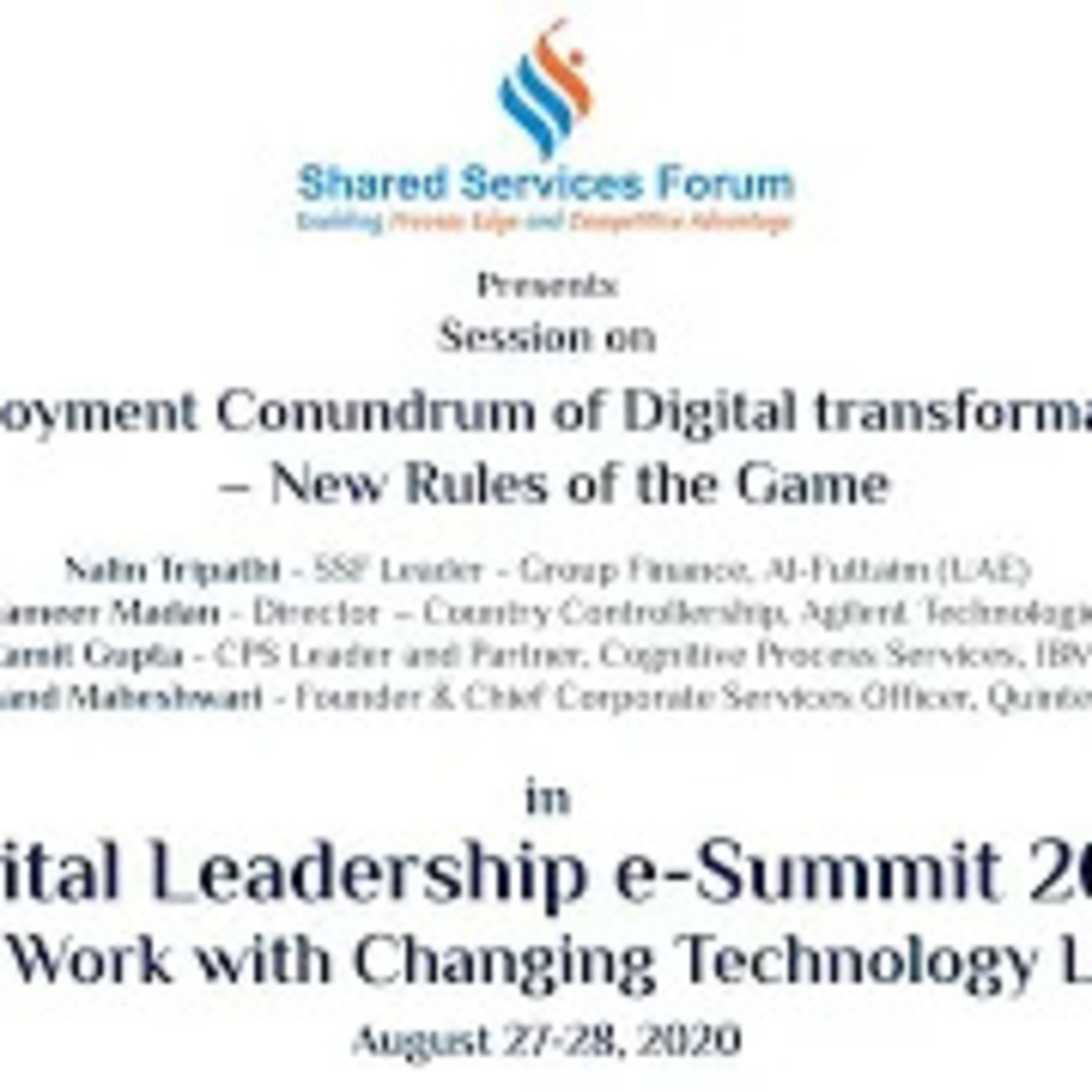 Shared Services Forum