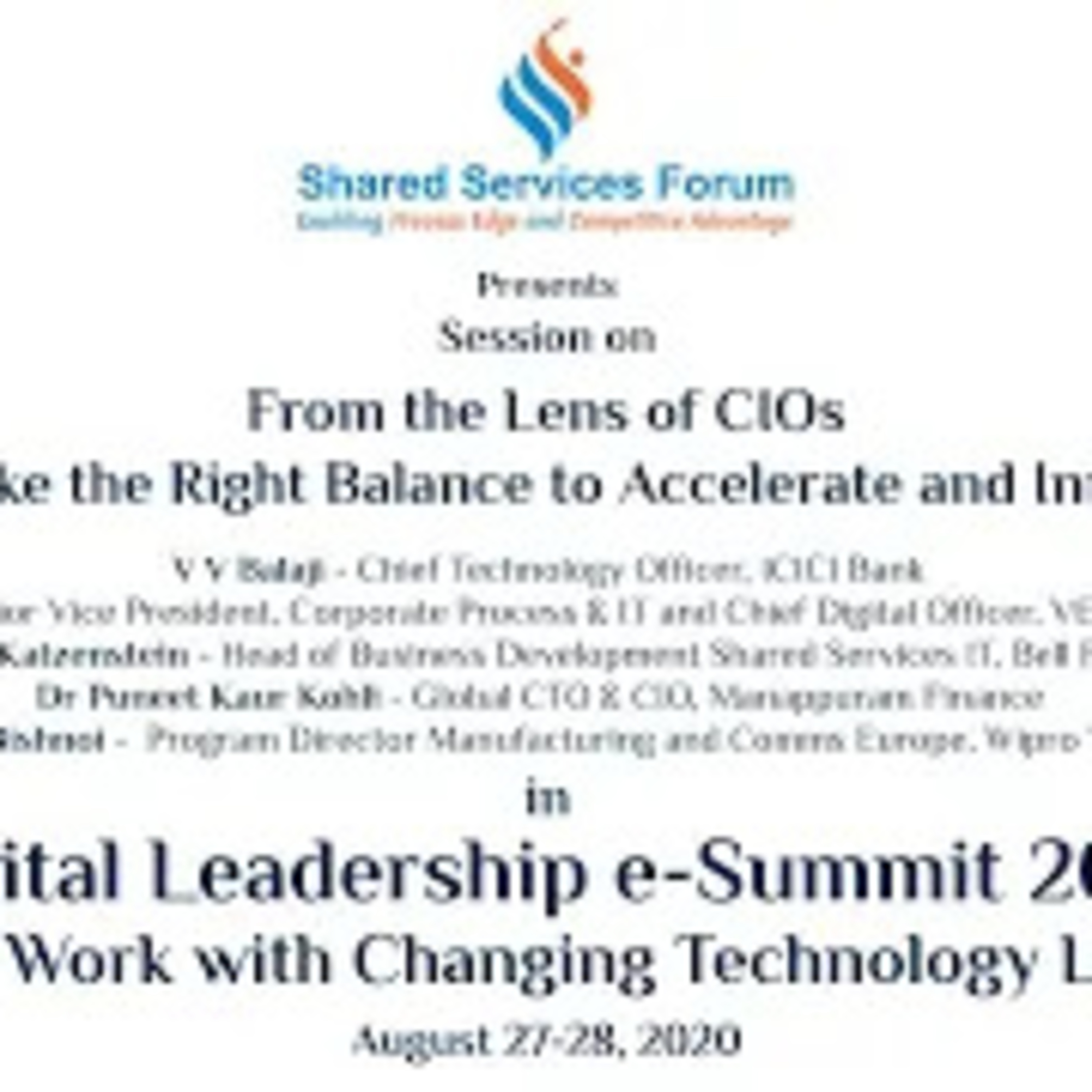 Shared Services Forum