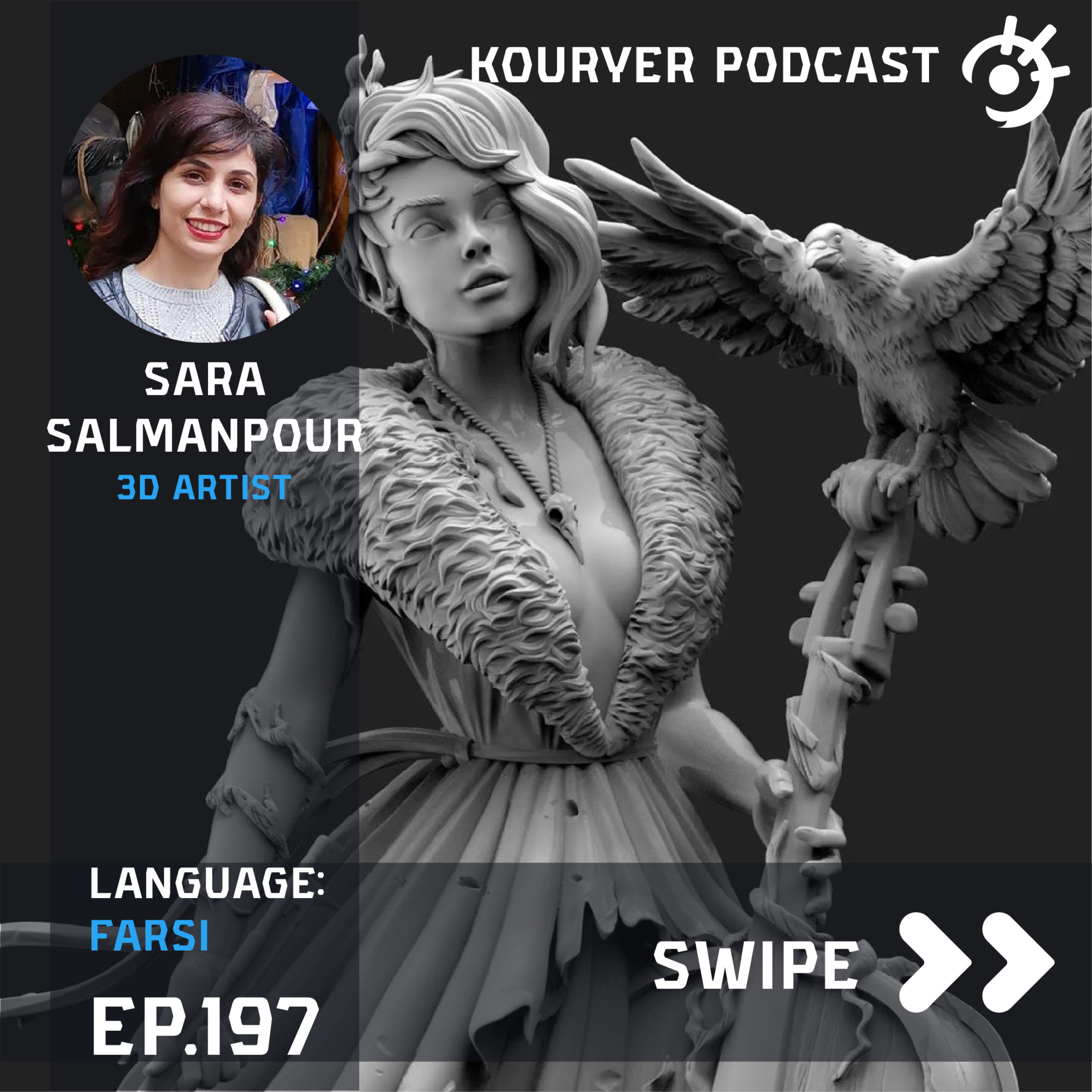 Kouryer podcast EP.197 (Sara Salmanpour) episode artwork