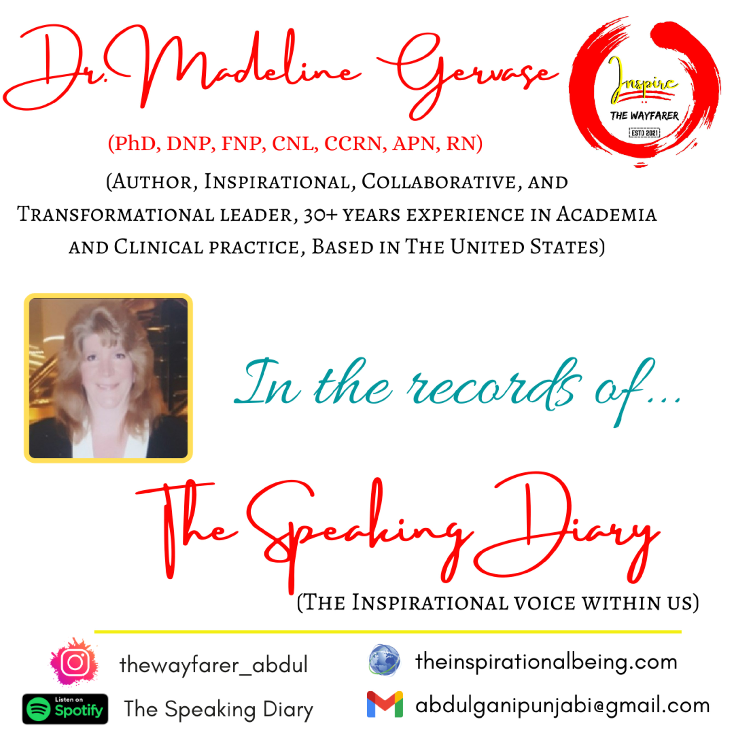 Trust Them: Dr. Madeline Gervase @The Speaking Diary