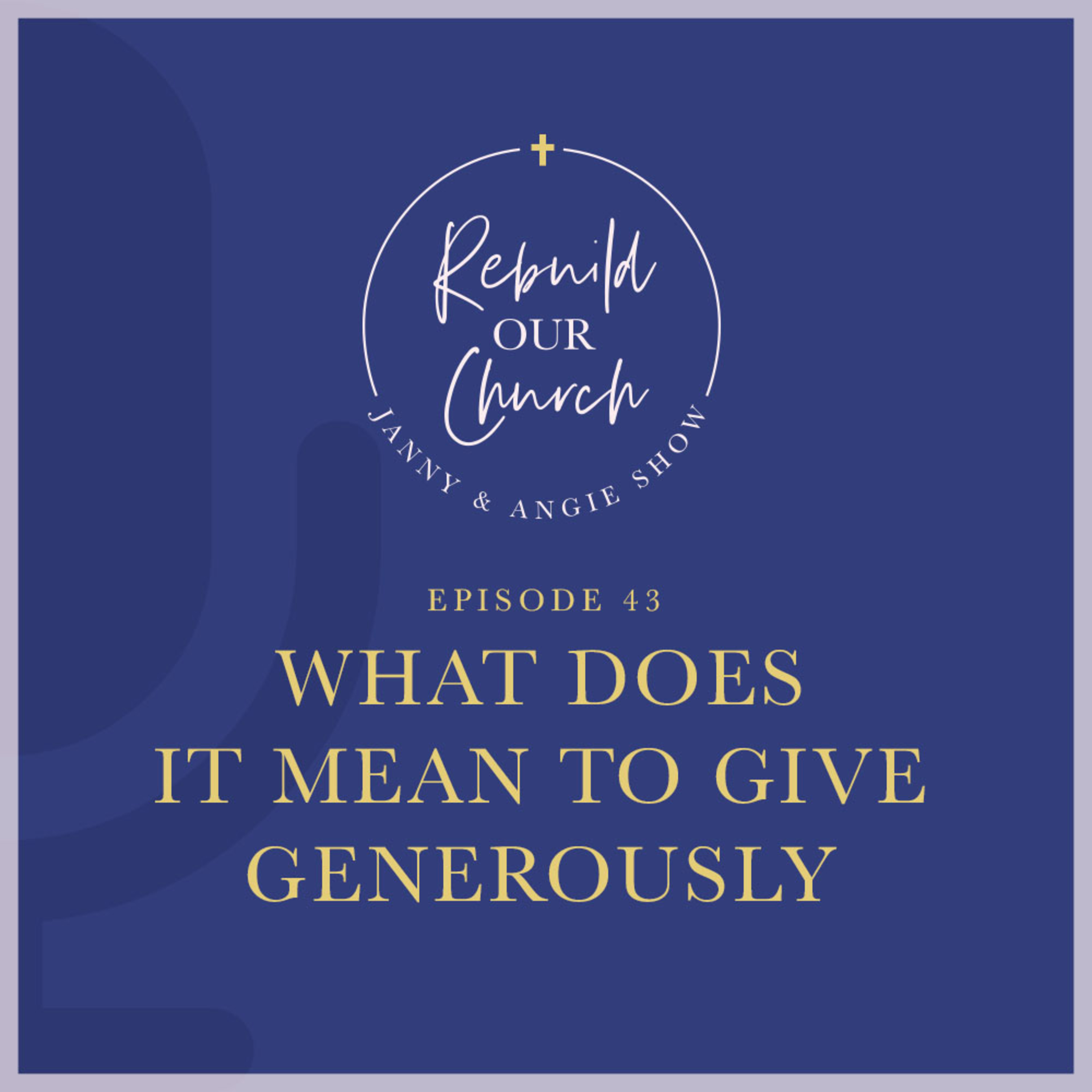 What does it mean to give generously