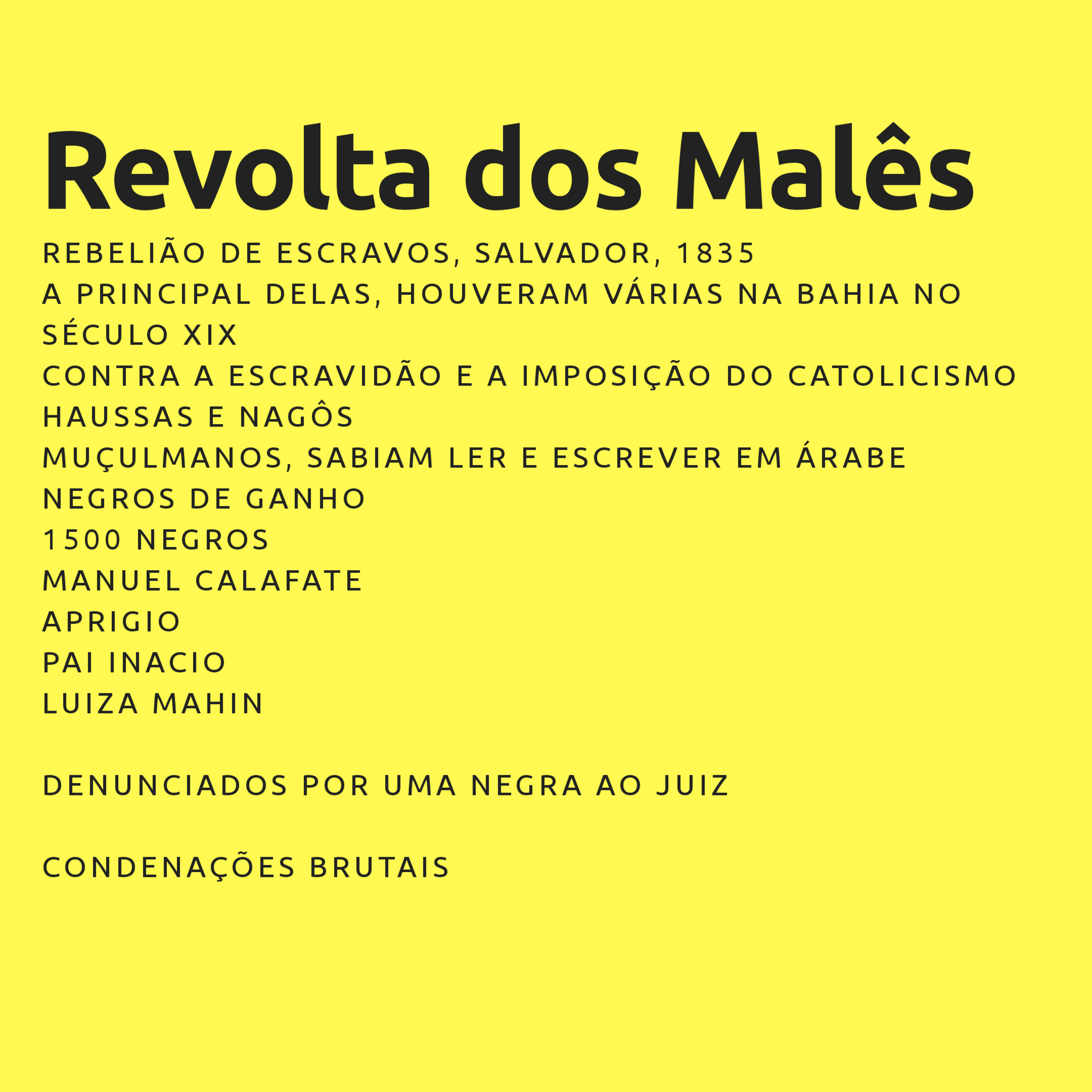 Revolta dos Malês episode artwork