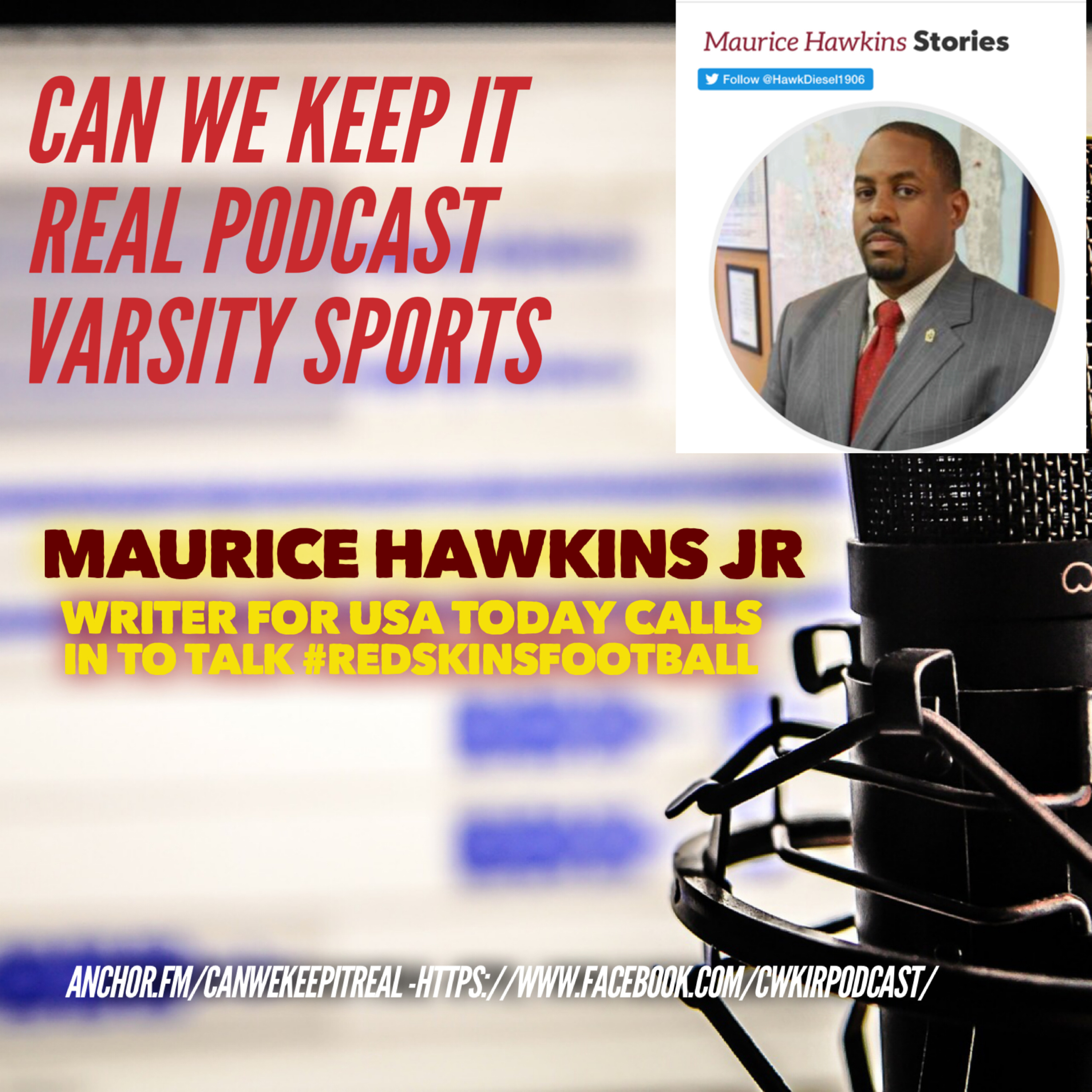 Maurice Hawkins Author and Writer for USA Today.com Redskins Wire Joins us to talk #RedskinsFootball episode artwork