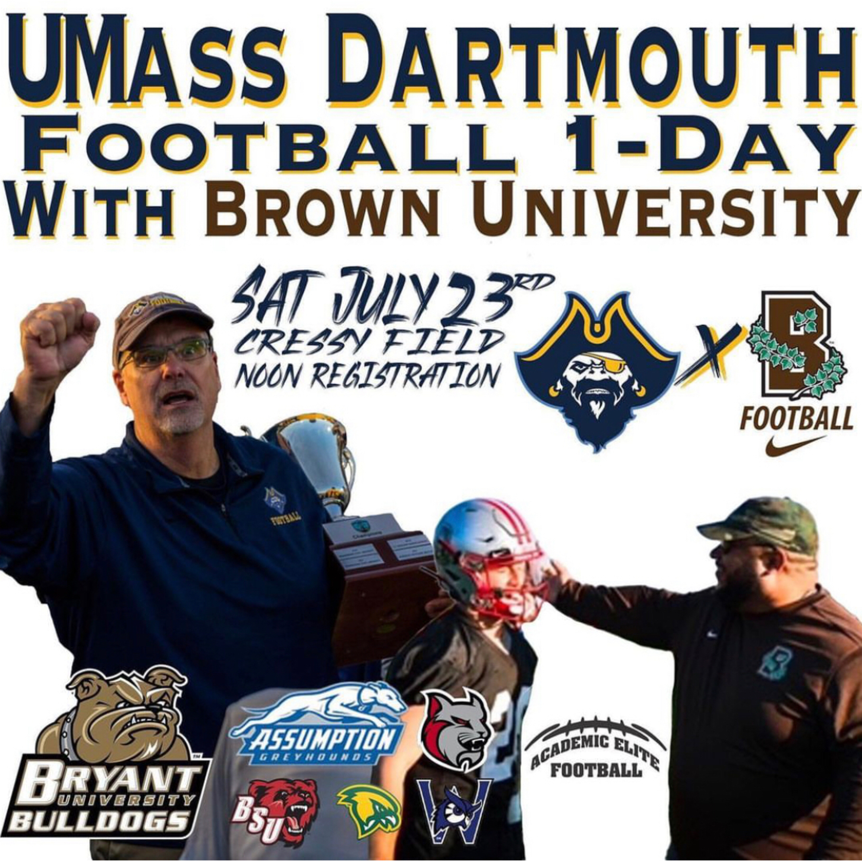 UMASS DARTHMOUTH 1 DAY FOOTBALL CAMP WITH IVY LEAGUE BROWN UNIVERSITY THE LEGENDARY CORN BREAD RYAN MCCORMACK episode artwork