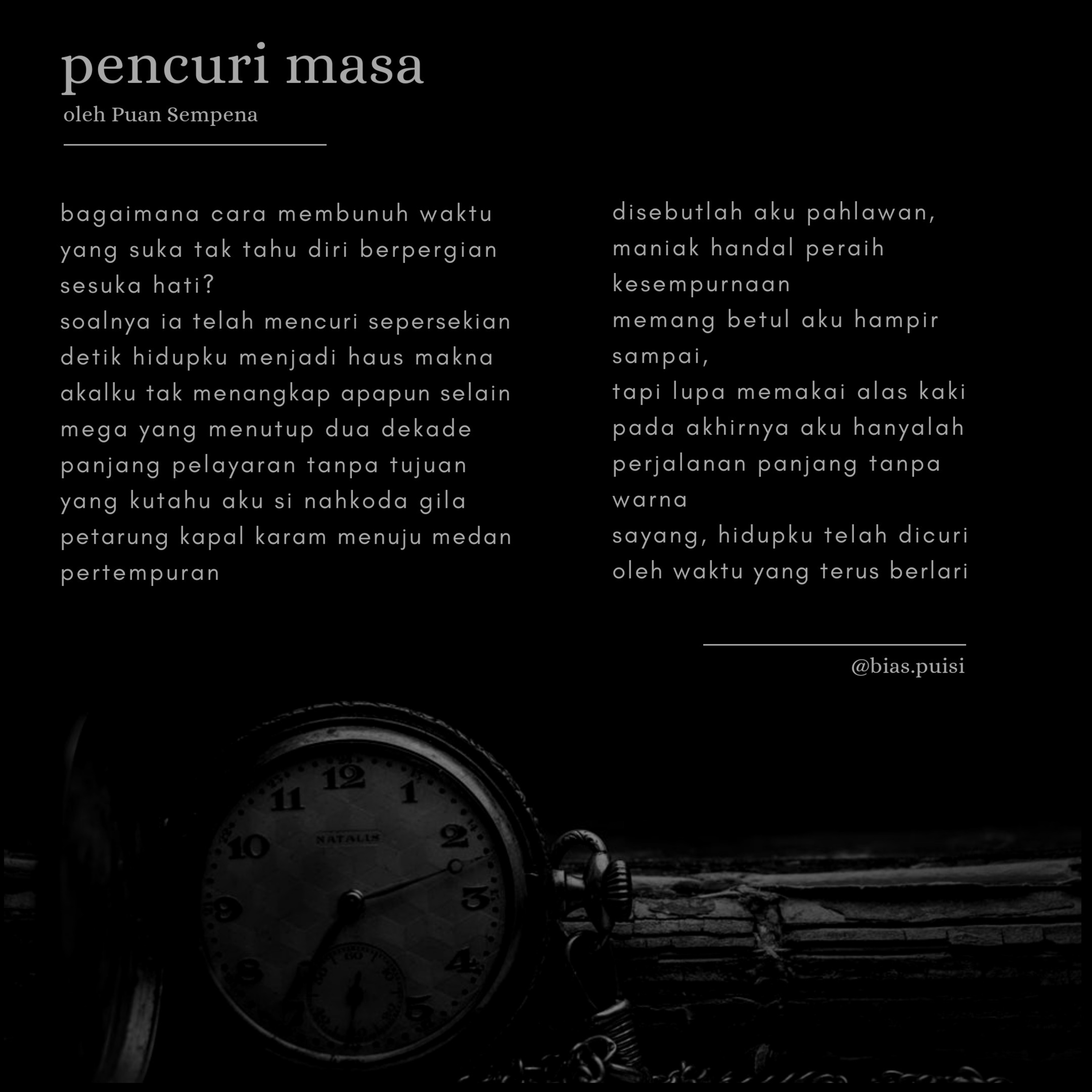 [Puisi] Pencuri Masa episode artwork