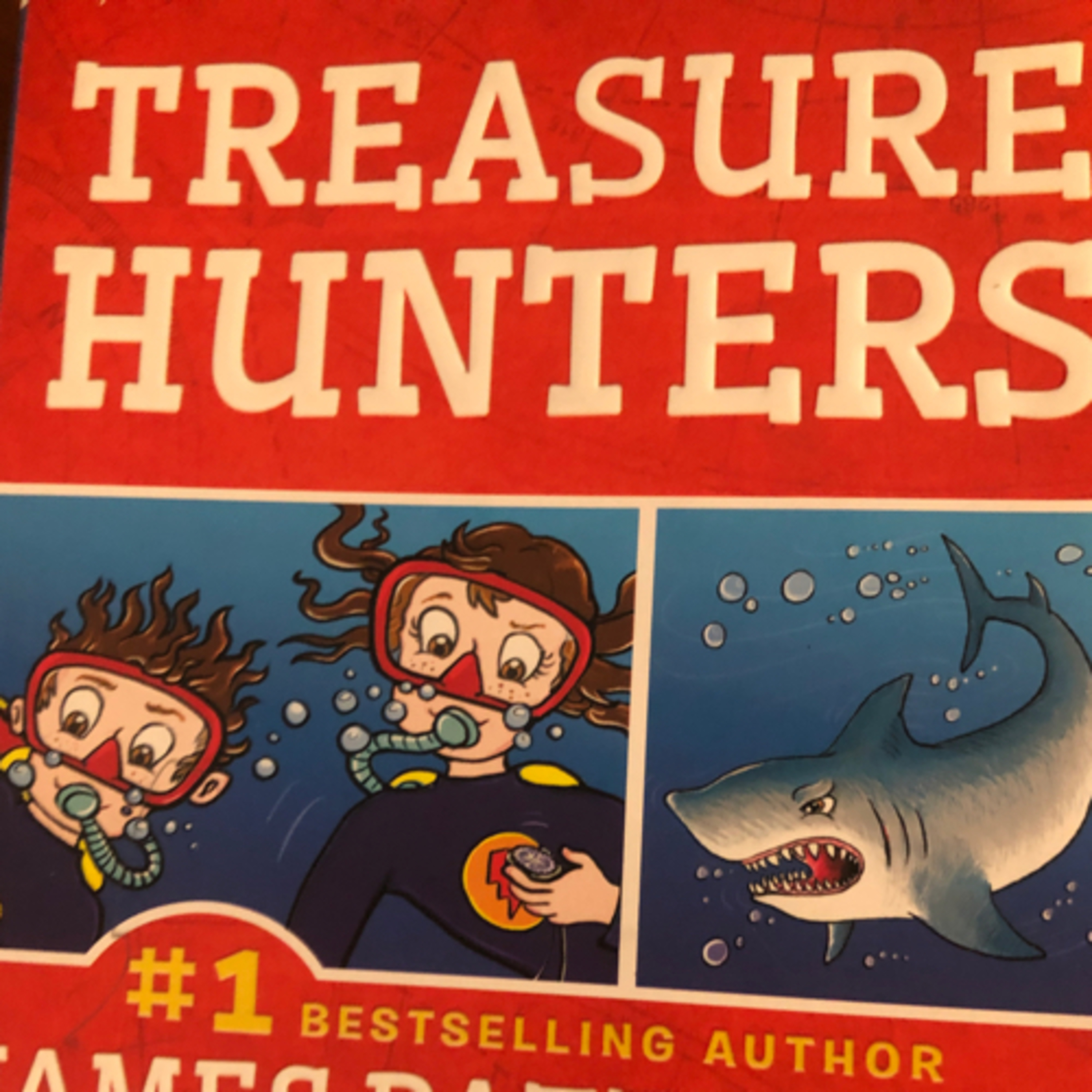 First Episode!! Book Review for Kids 8-14 Treasure Hunters by James Patterson and Chris Grabenstein